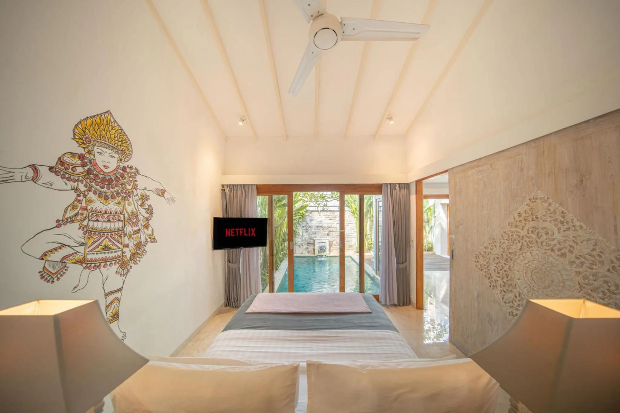 Bedroom, Bed in The Jimbaran Villa by Ini Vie Hospitality