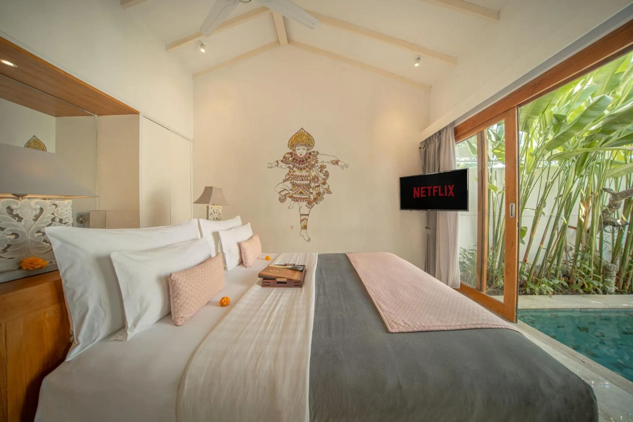 Bedroom, Bed in The Jimbaran Villa by Ini Vie Hospitality