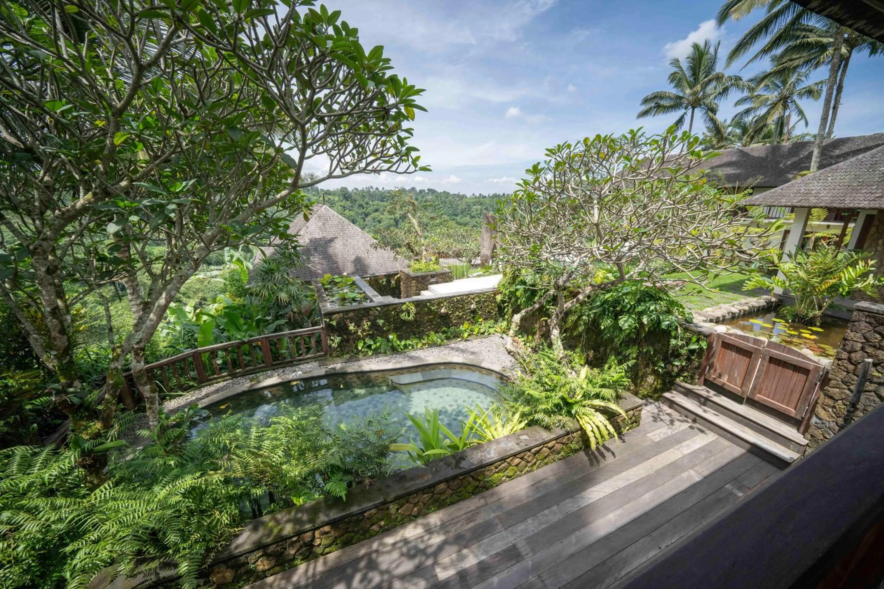Pool view in Awan Putih Resort