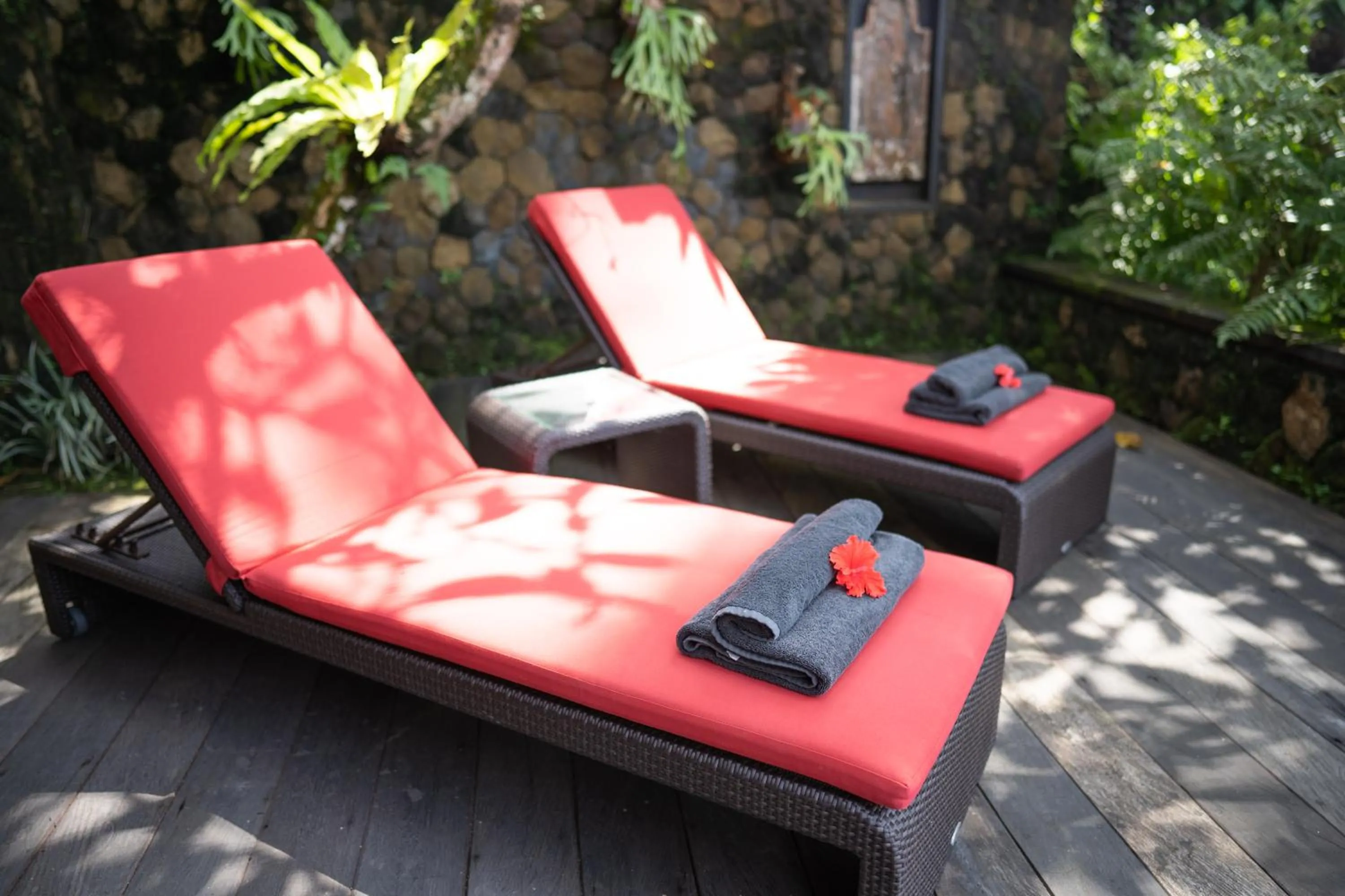 sunbed in Awan Putih Resort