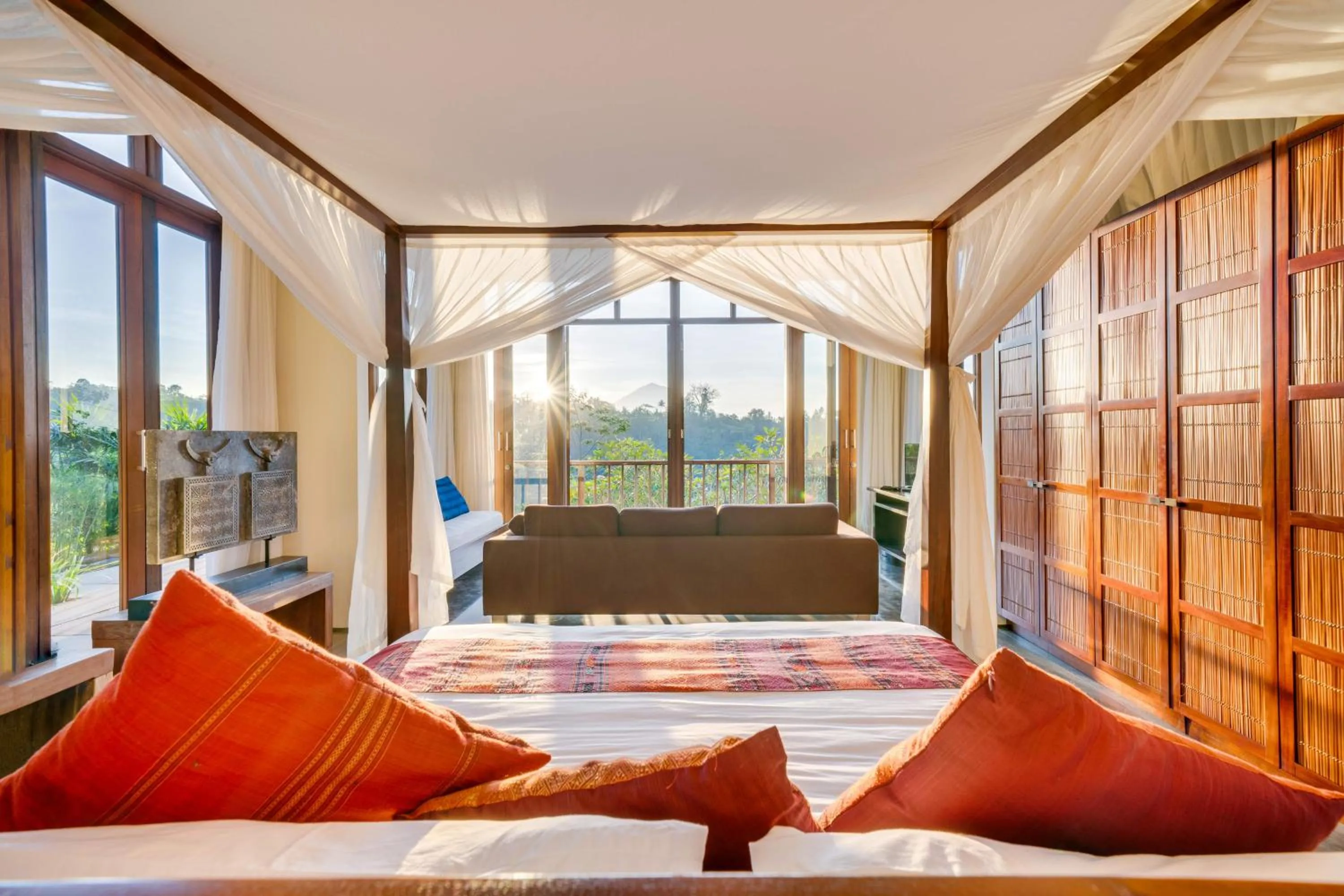 View (from property/room), Bed in Awan Putih Resort