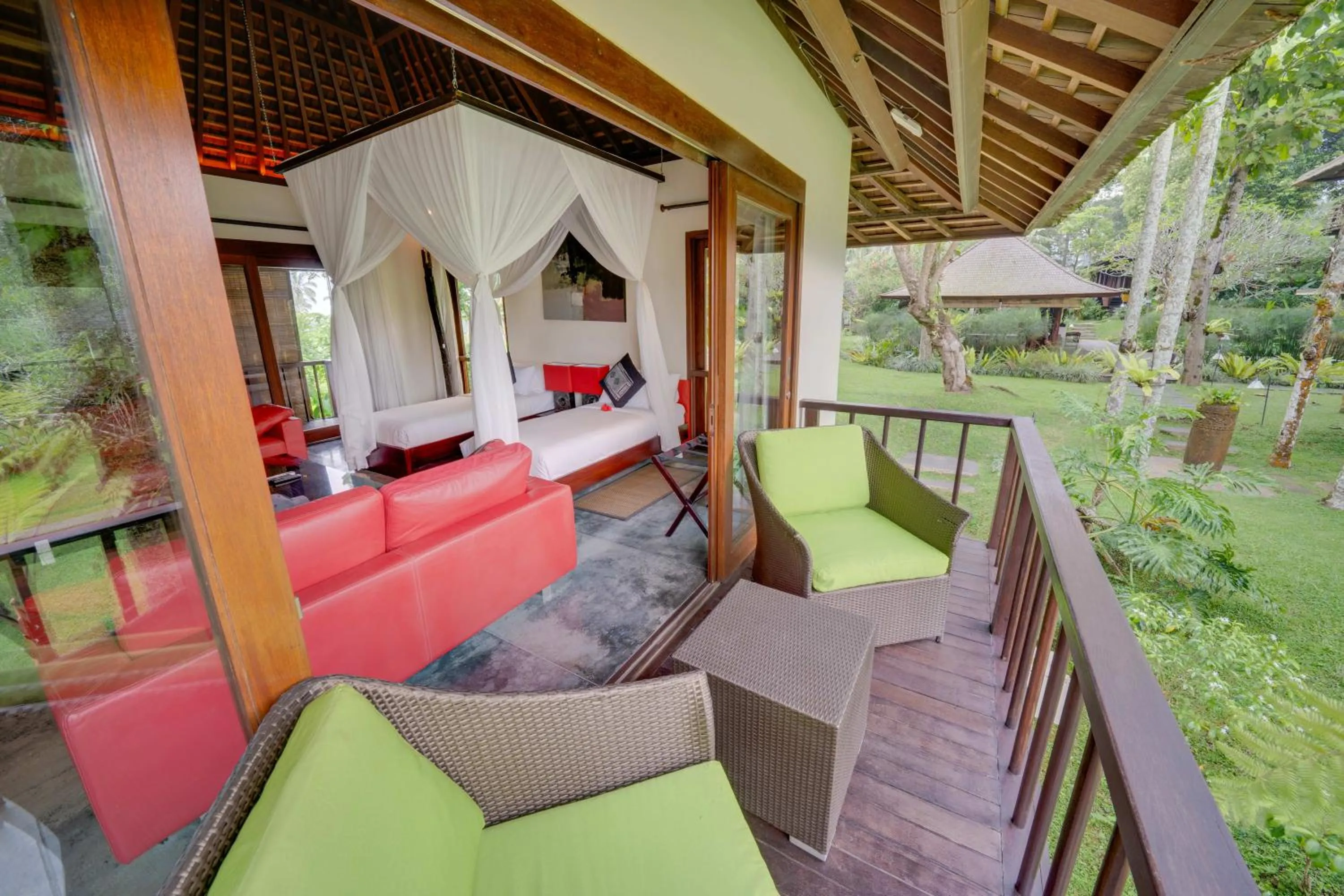 Seating area in Awan Putih Resort