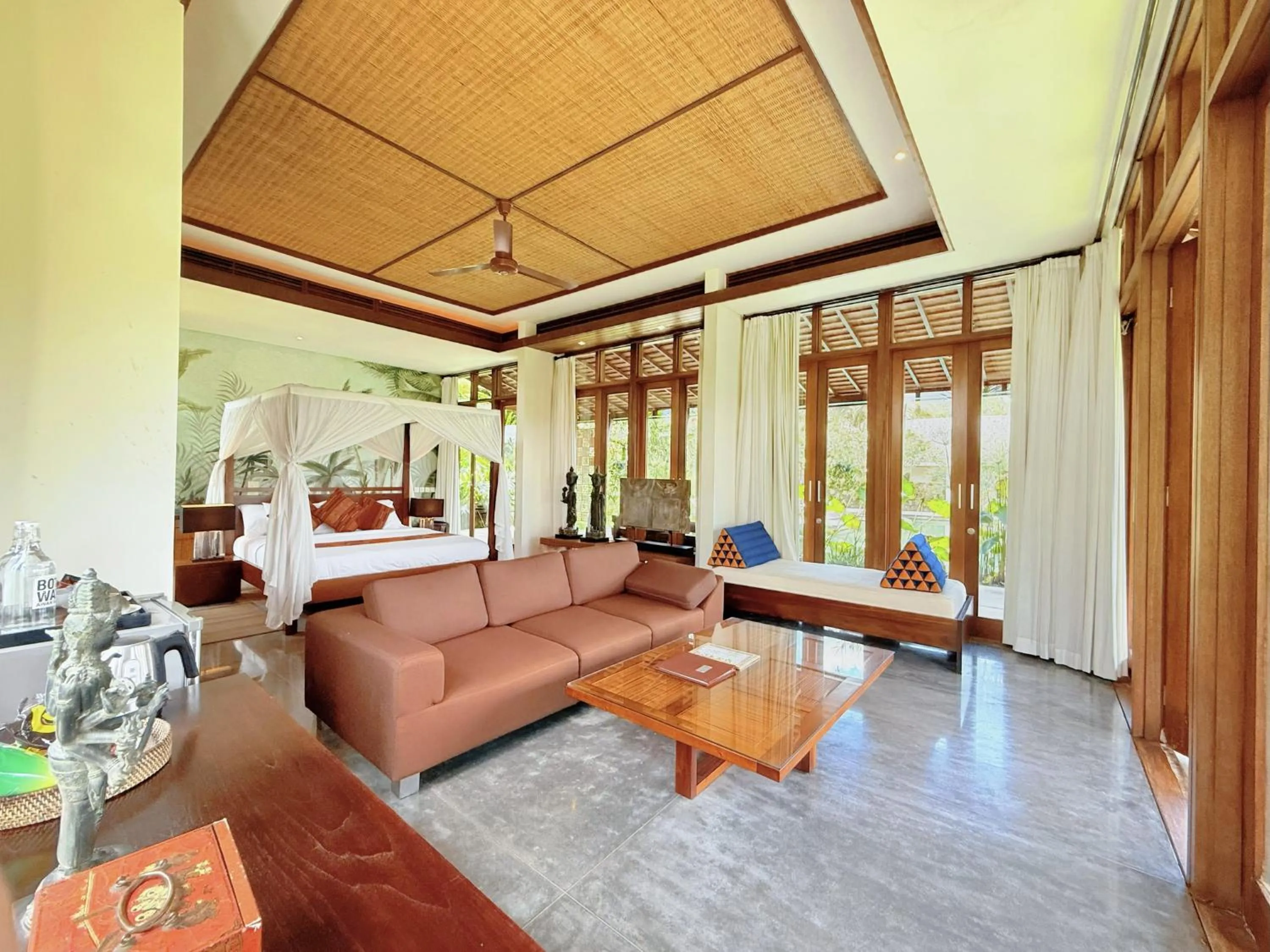 Seating area in Awan Putih Resort