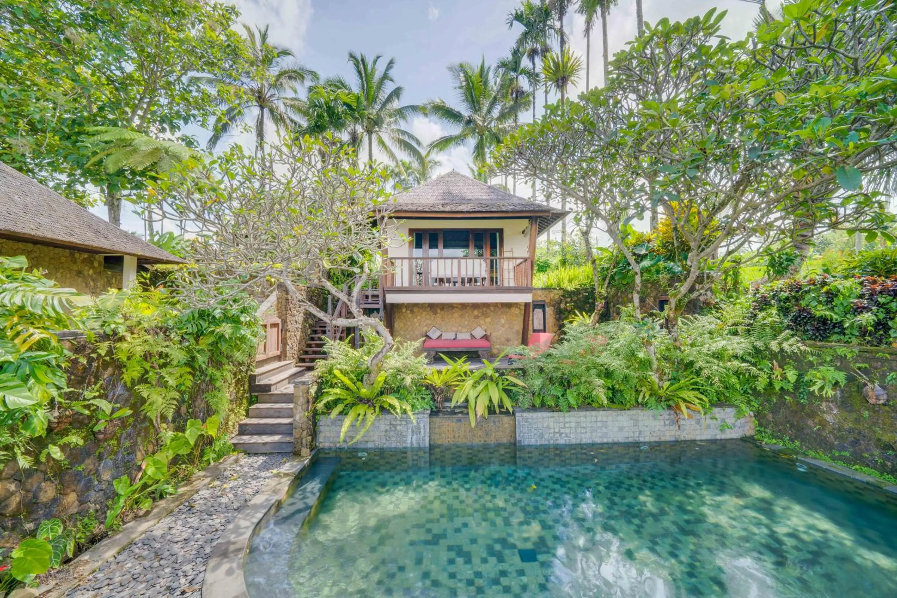 Pool view in Awan Putih Resort