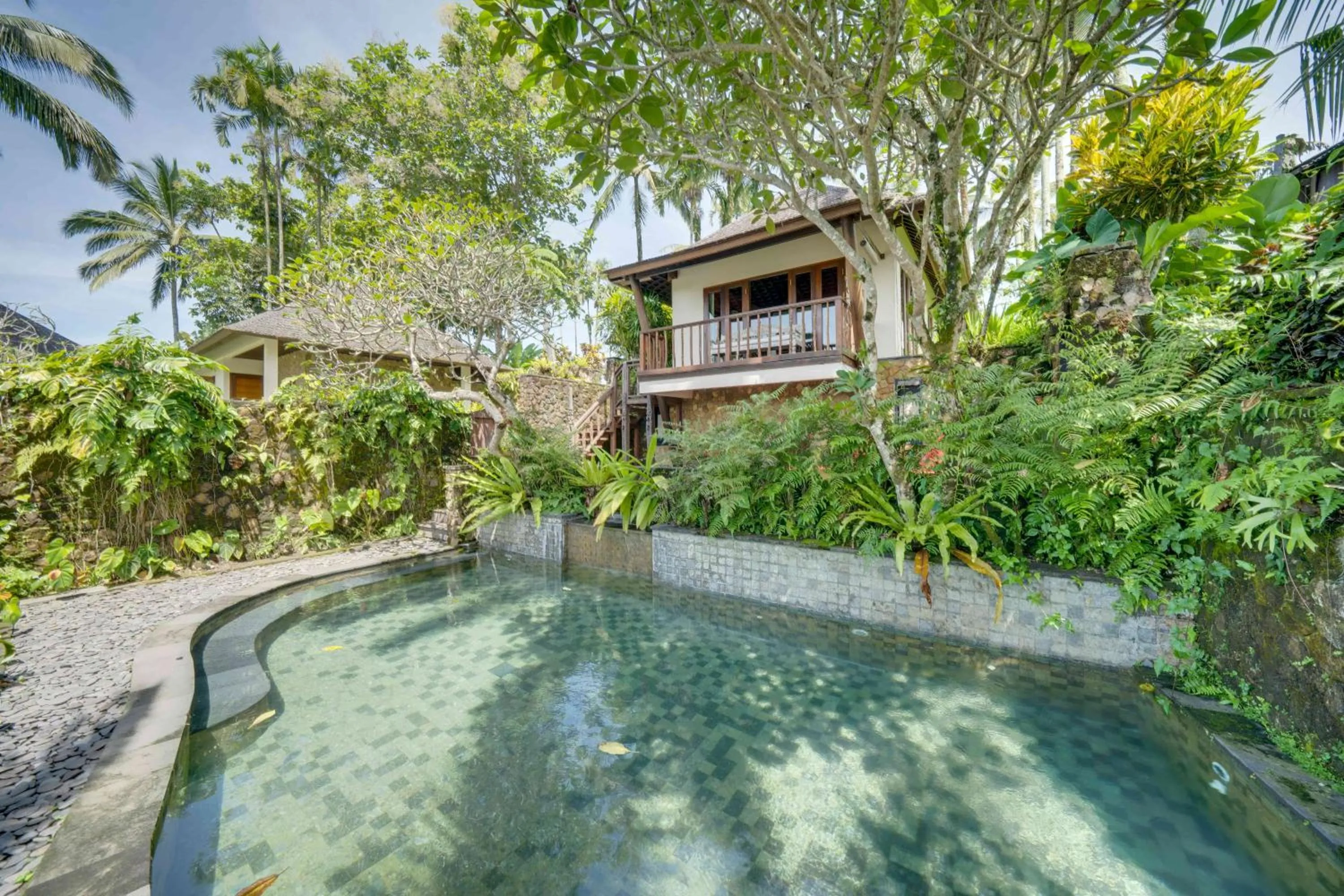 Pool view in Awan Putih Resort
