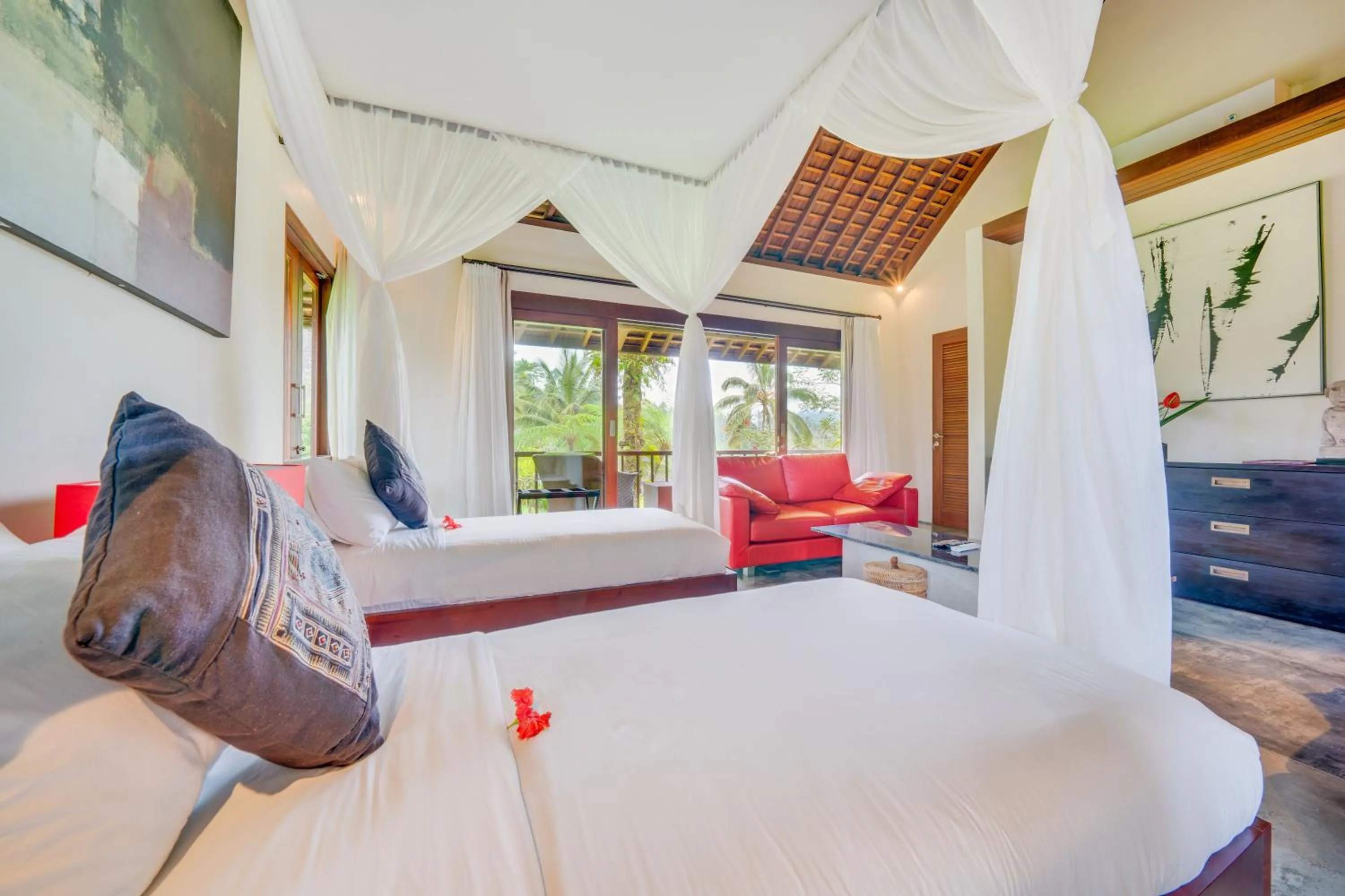 Bed in Awan Putih Resort