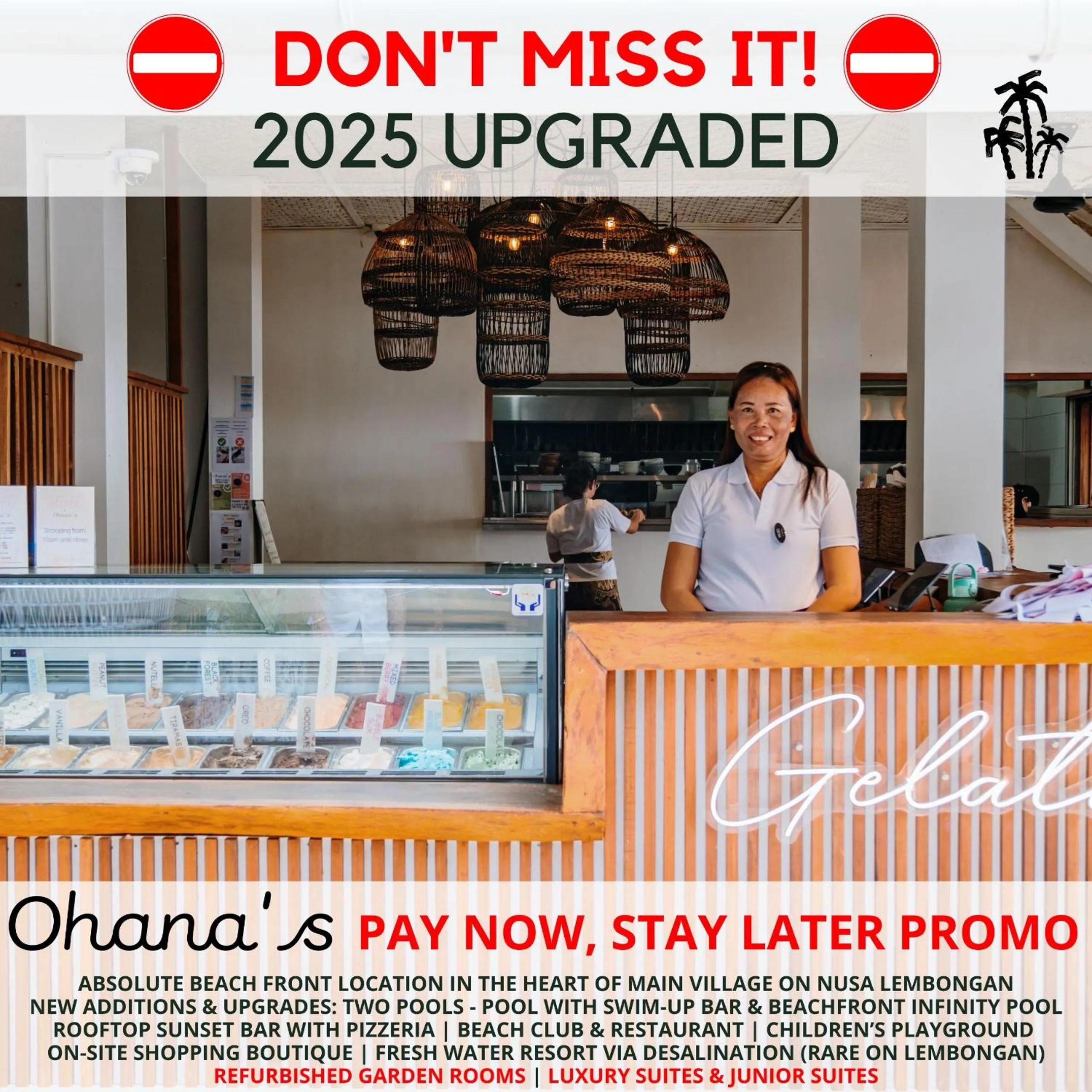 Restaurant/places to eat in Ohana's Beachfront Resort & Beach Club