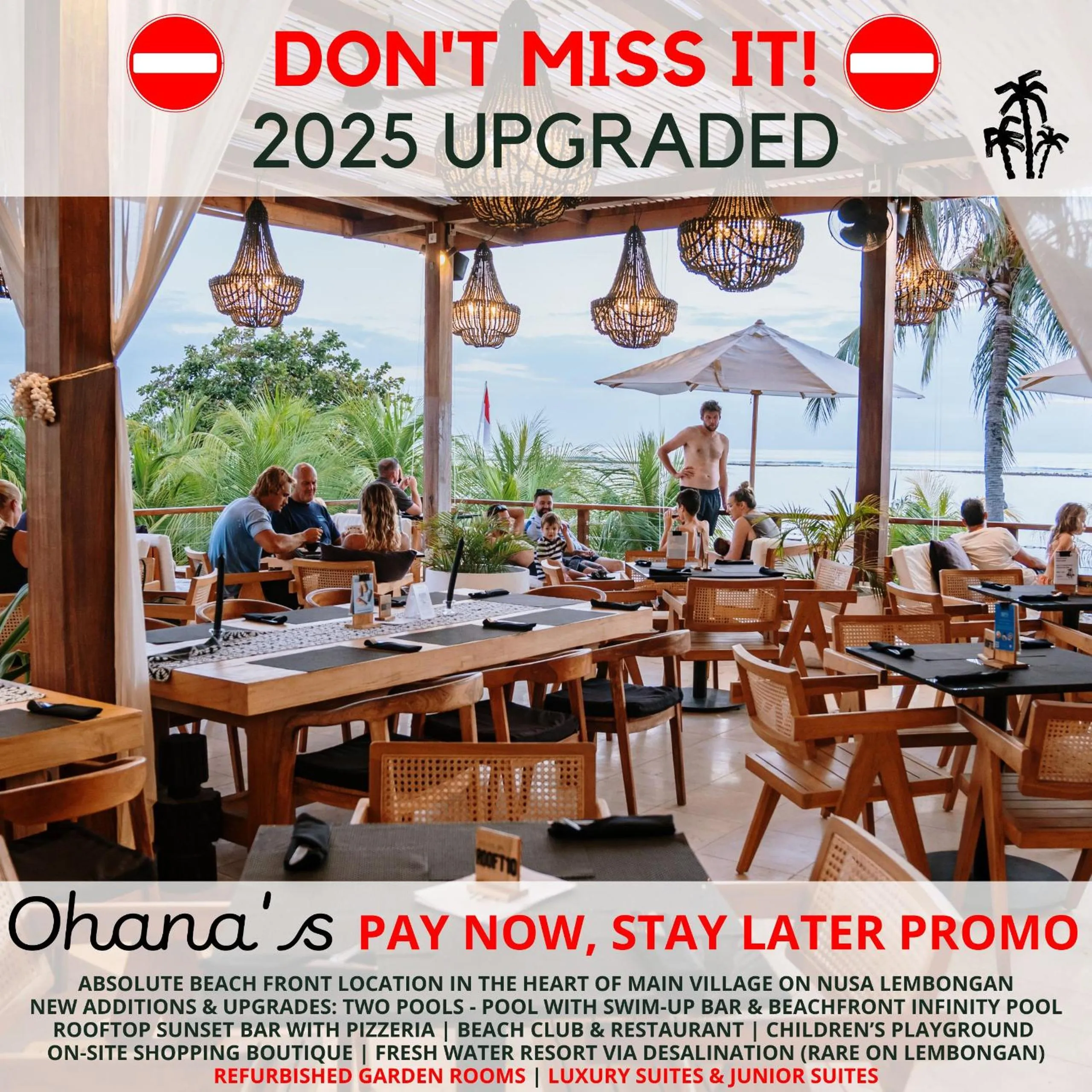 Restaurant/places to eat in Ohana's Beachfront Resort & Beach Club