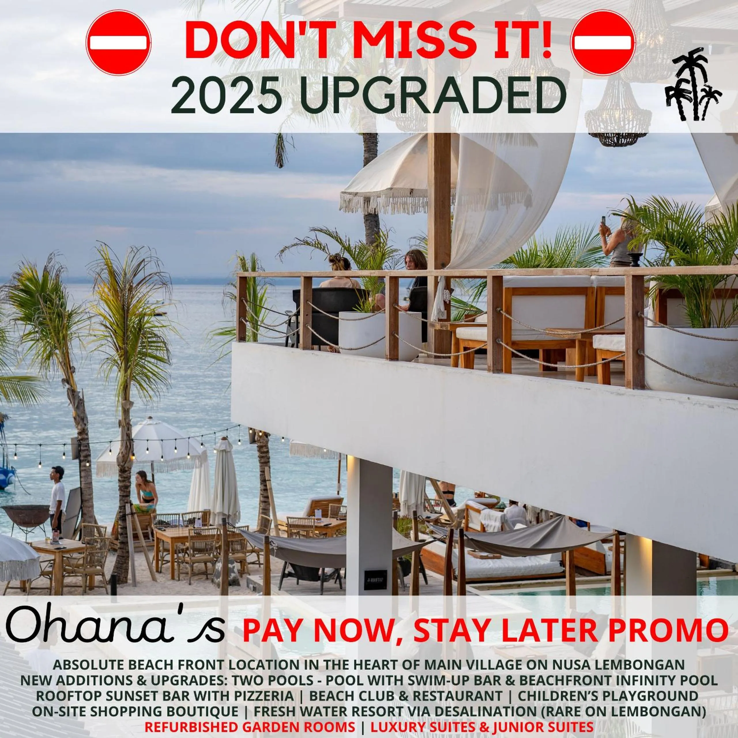 Beach in Ohana's Beachfront Resort & Beach Club