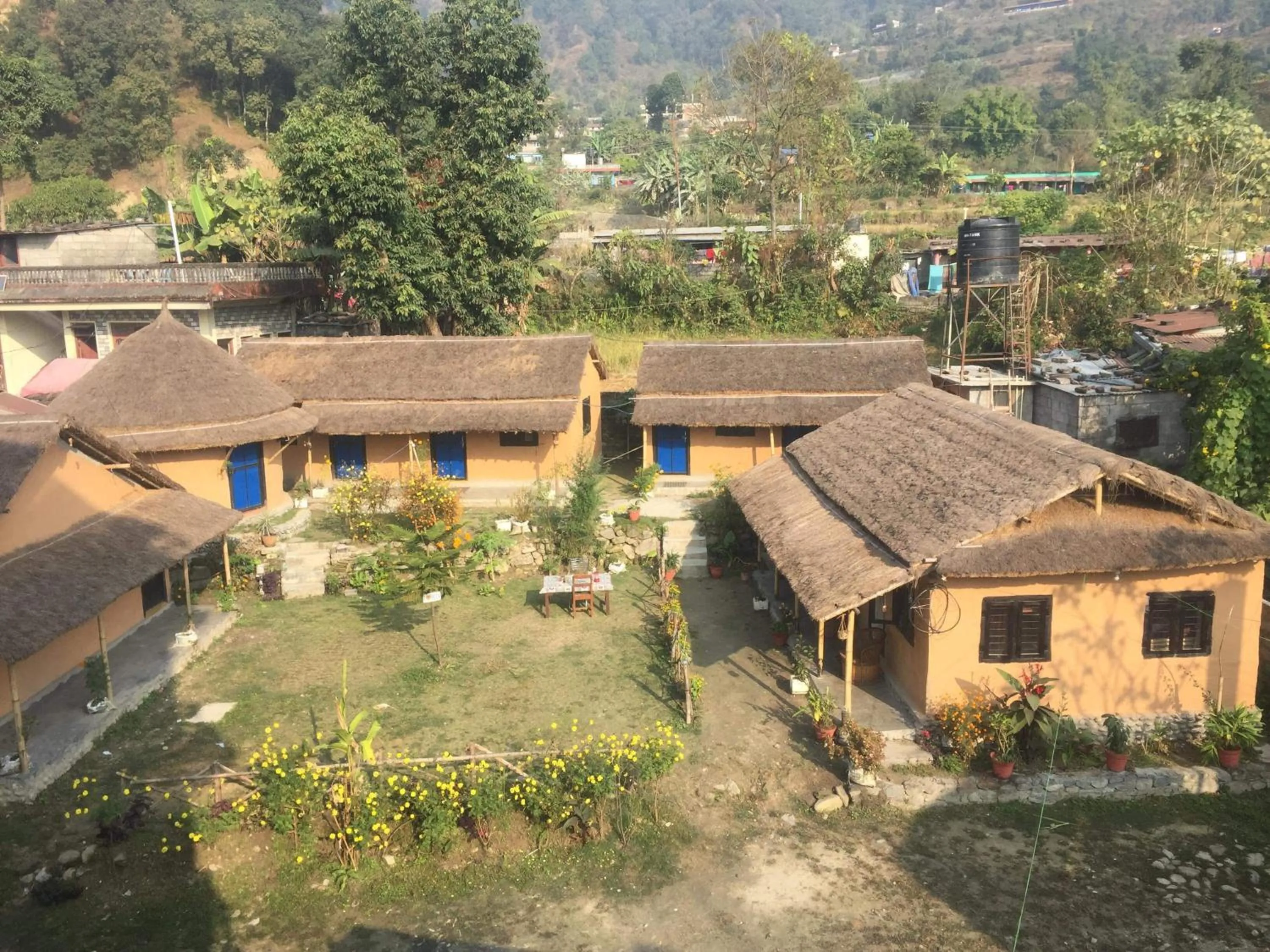 Bird's eye view in My beautiful cottage in pokhara