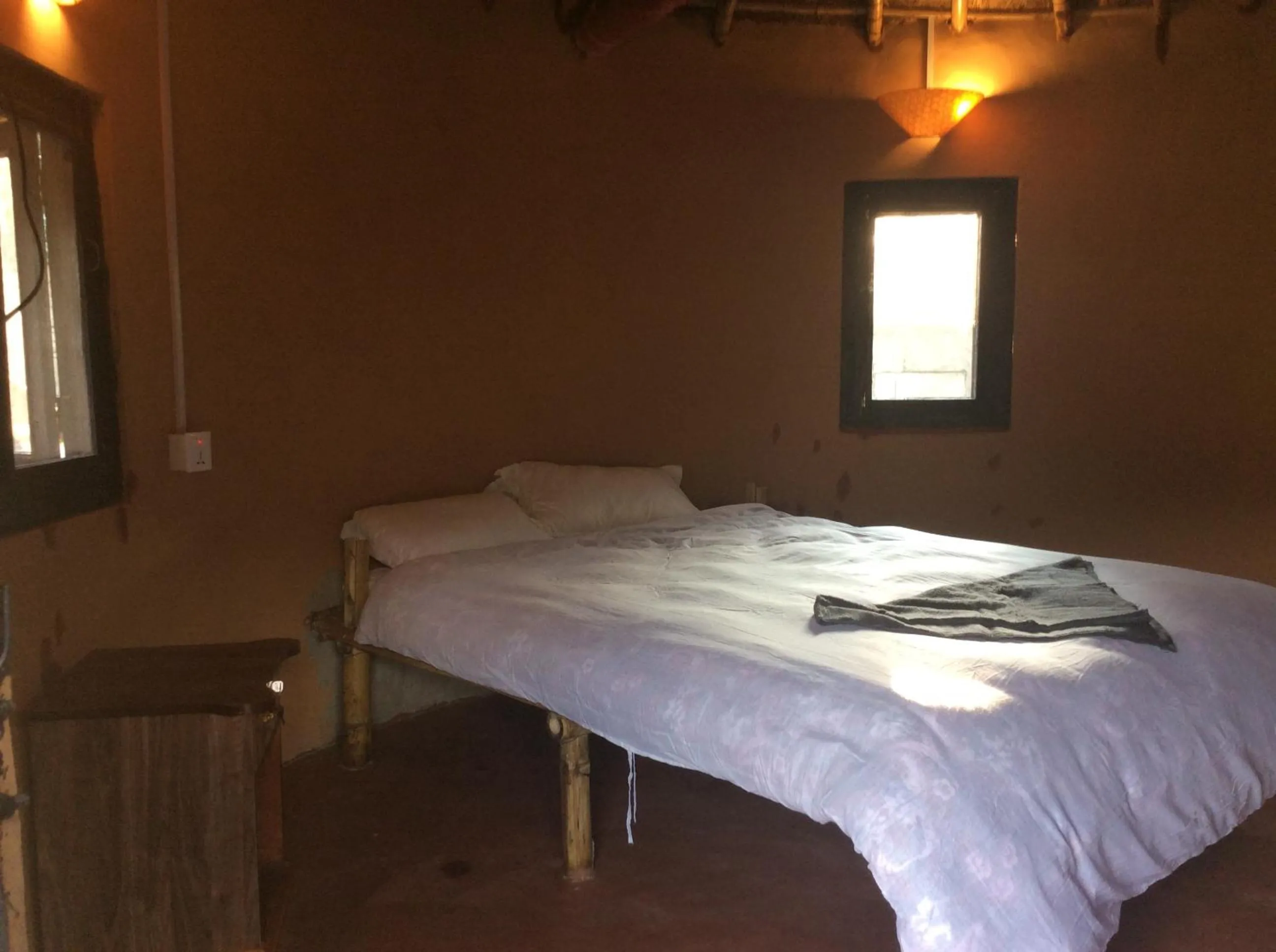 Bed in My beautiful cottage in pokhara