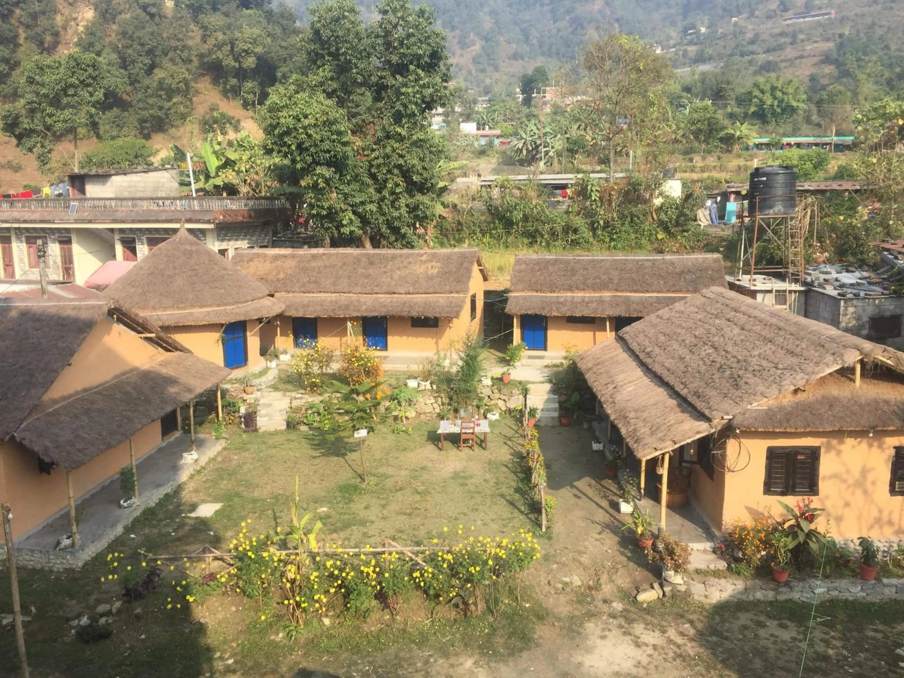 Bird's eye view in My beautiful cottage in pokhara