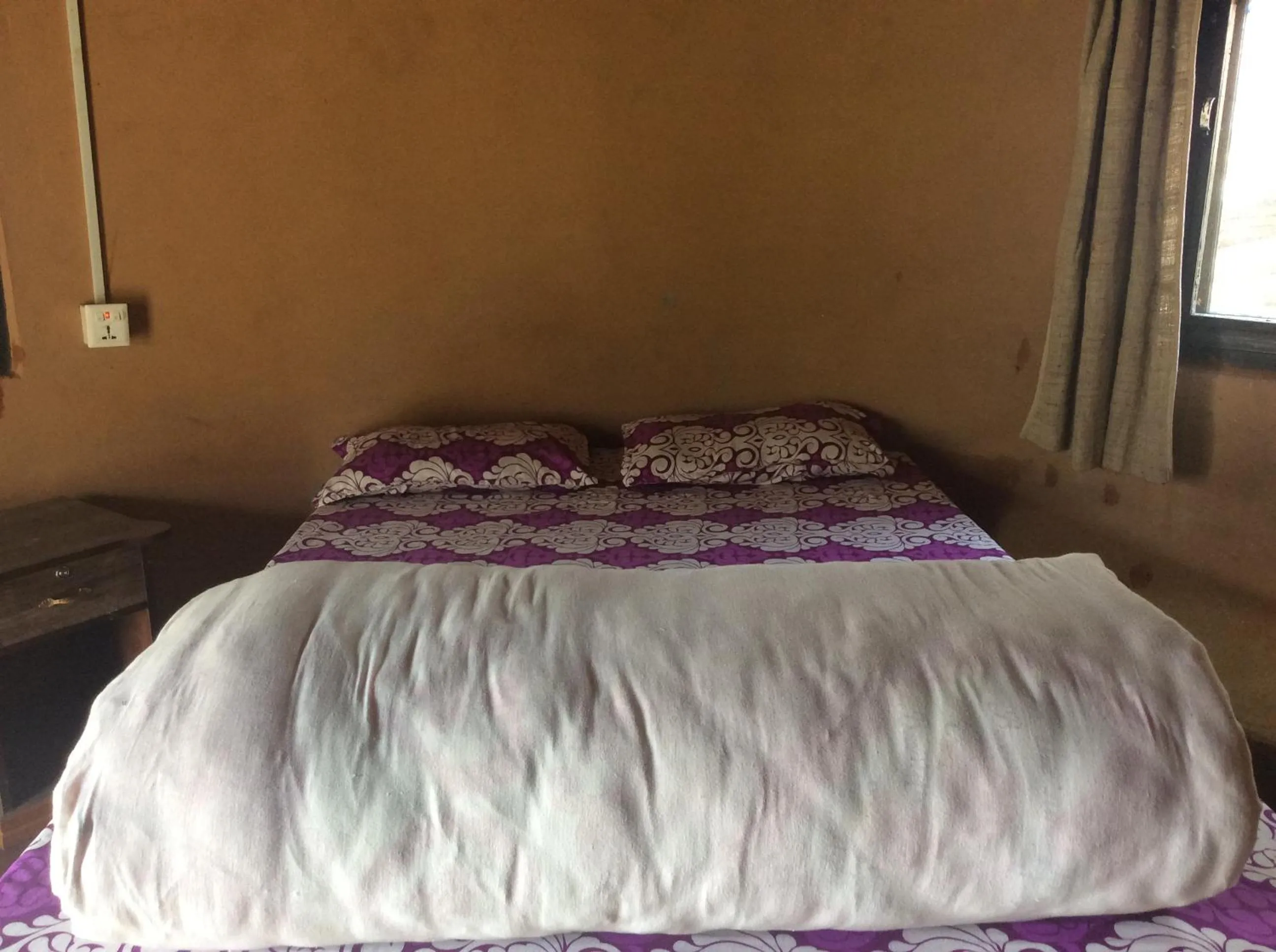 Bed in My beautiful cottage in pokhara