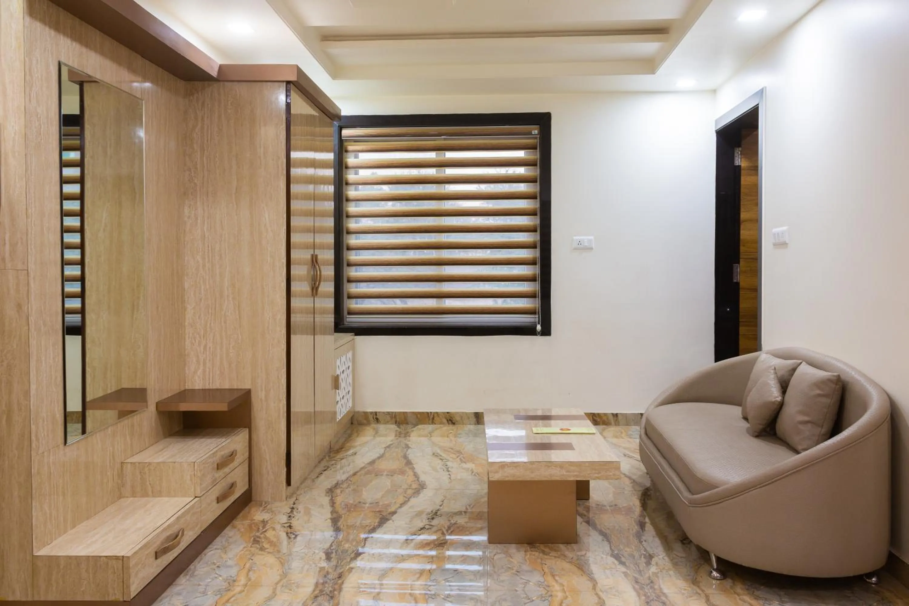 Seating area in Hotel Pushkar City Inn