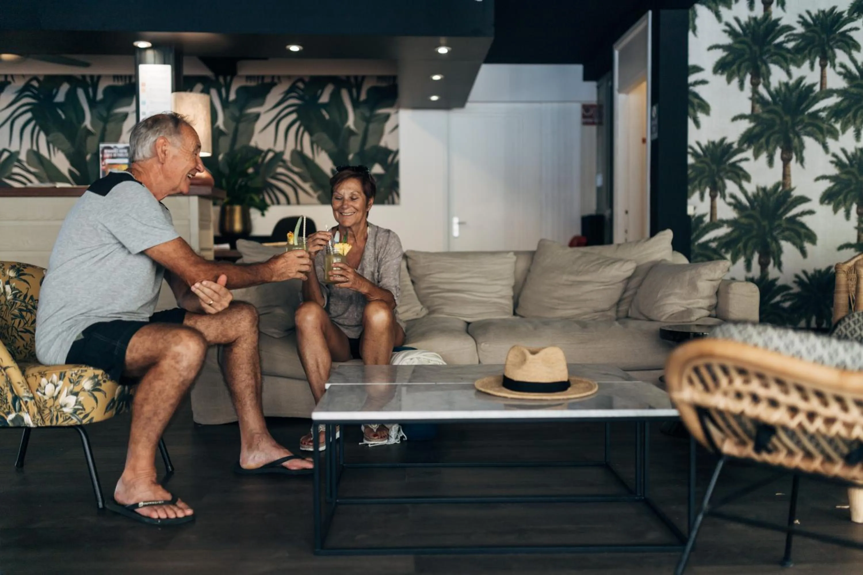 Lobby or reception in Résidence l'Archipel