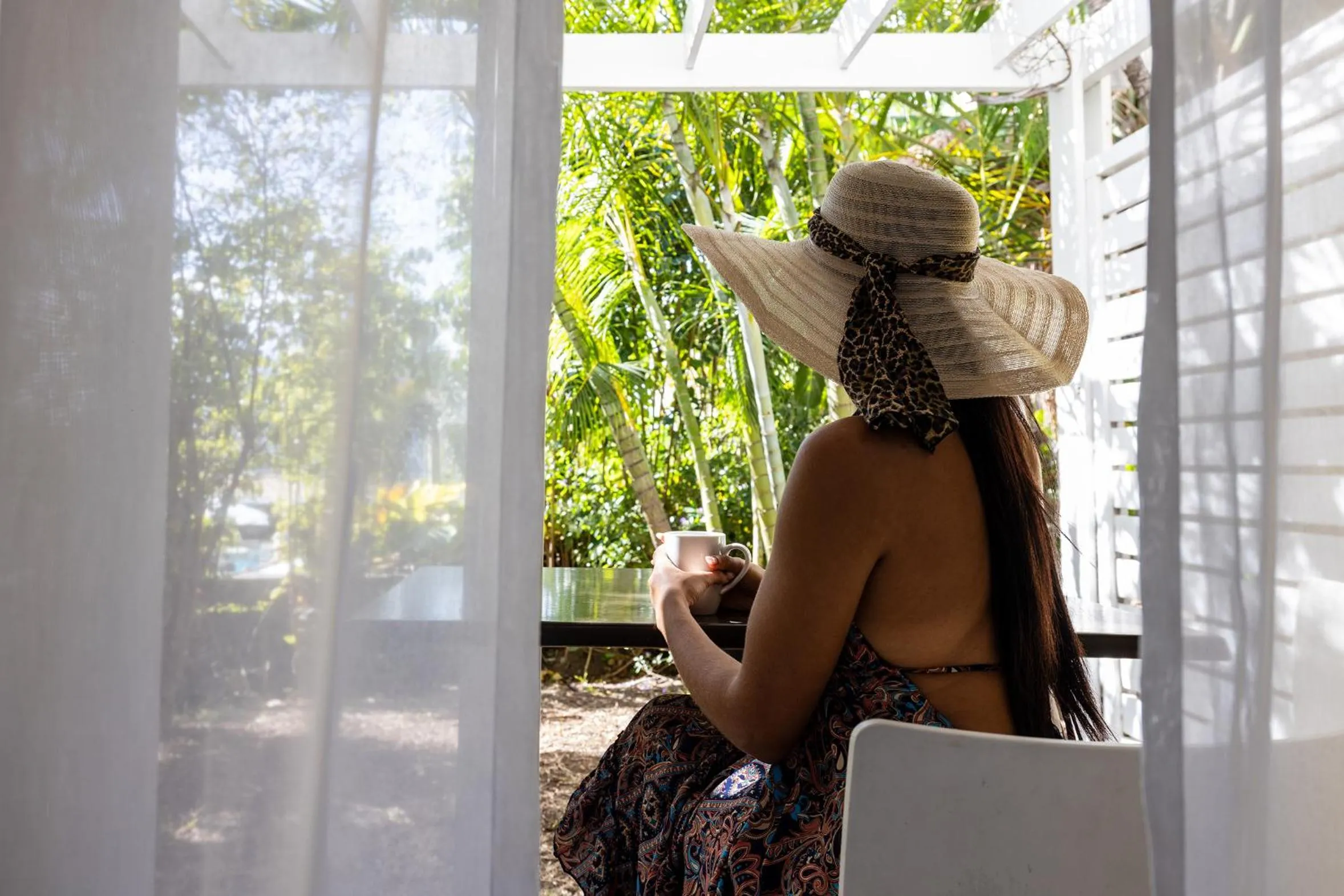 Garden view in Résidence l'Archipel
