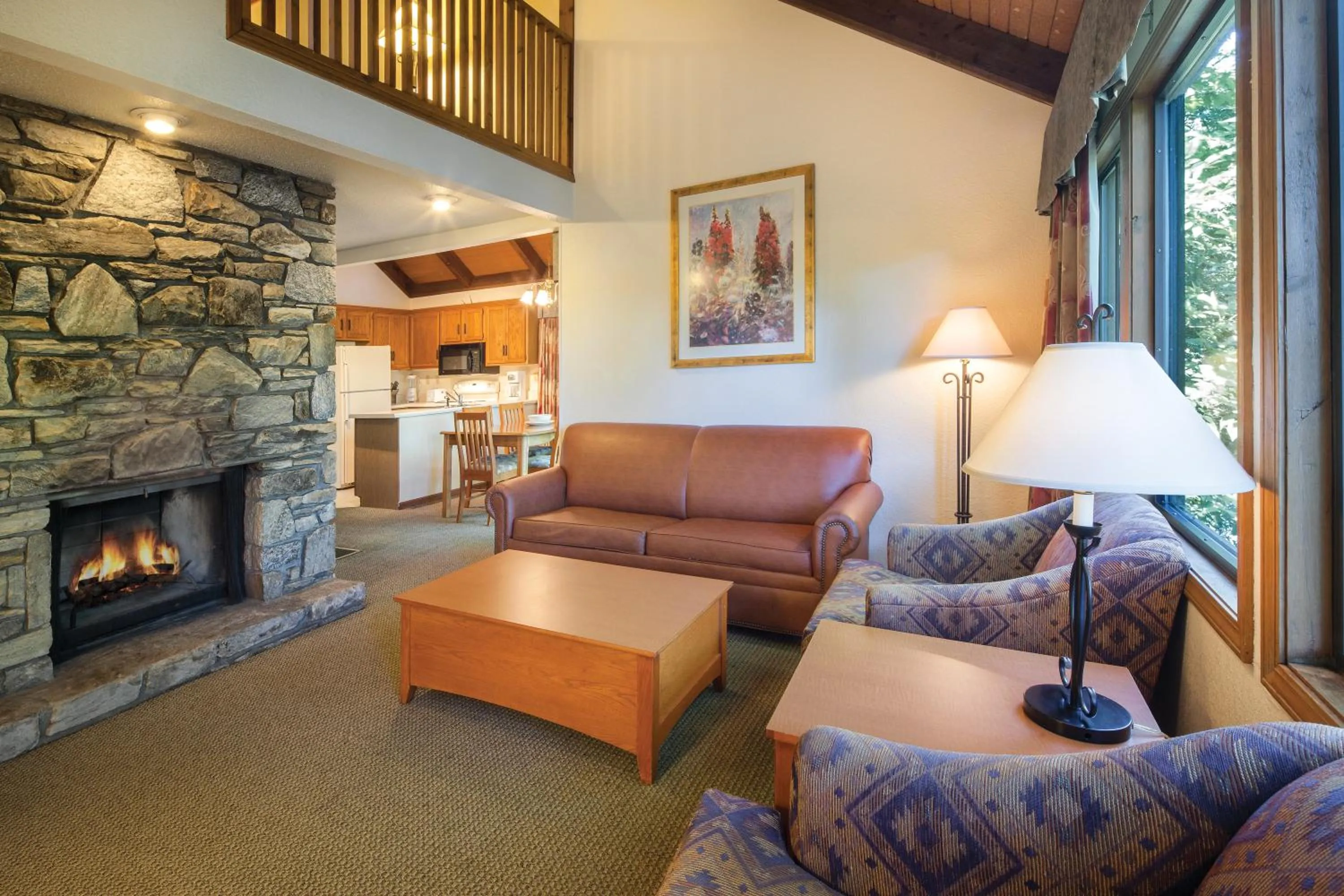 Living room in Club Wyndham Resort at Fairfield Mountains