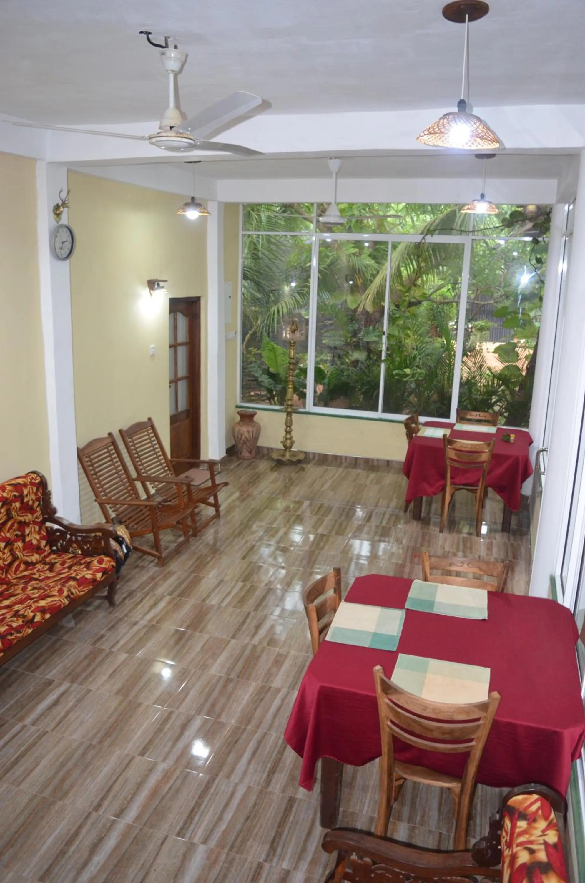 Seating area in Green Garden Resort