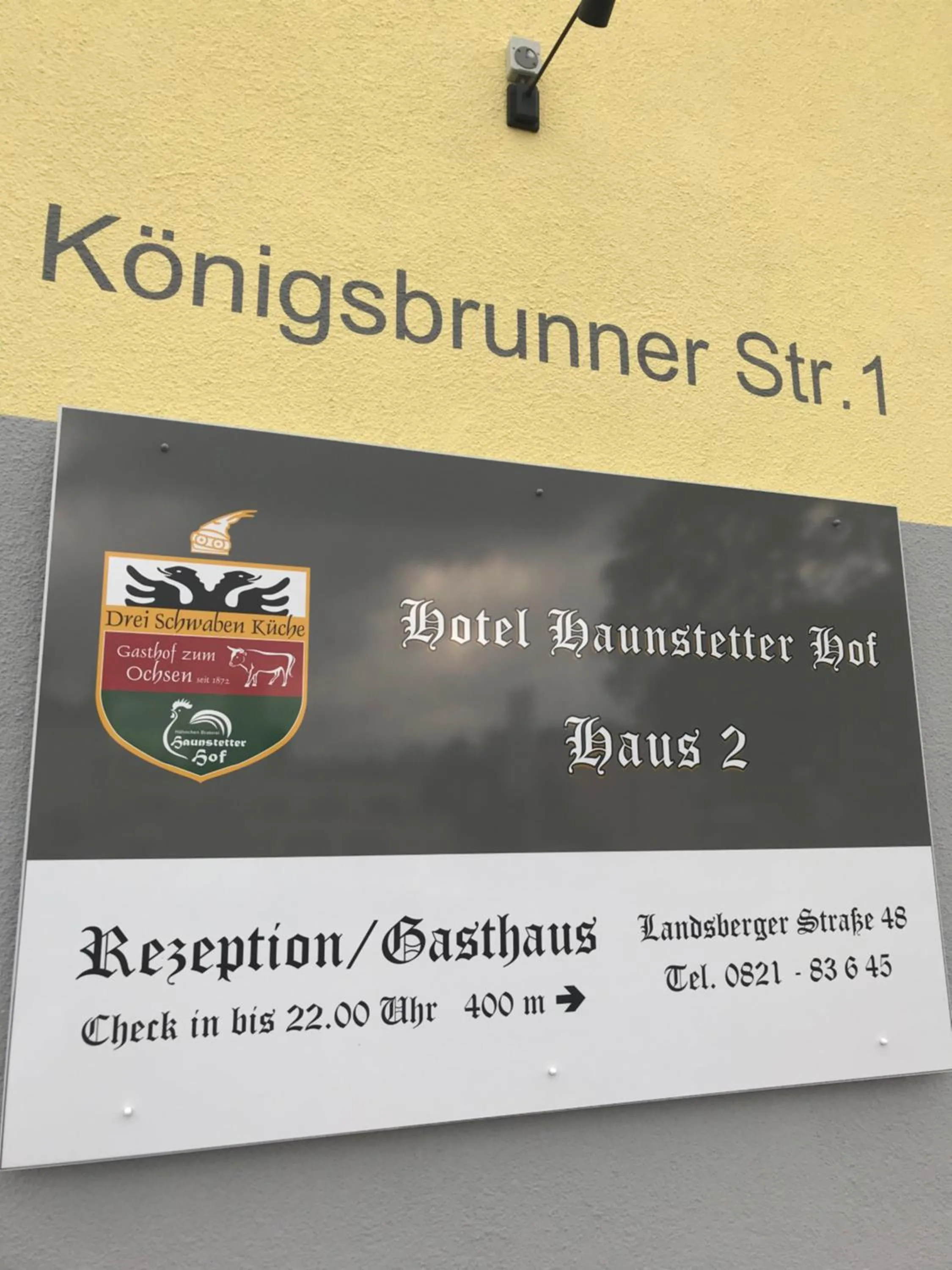 Logo/Certificate/Sign in HHotel Augsburg