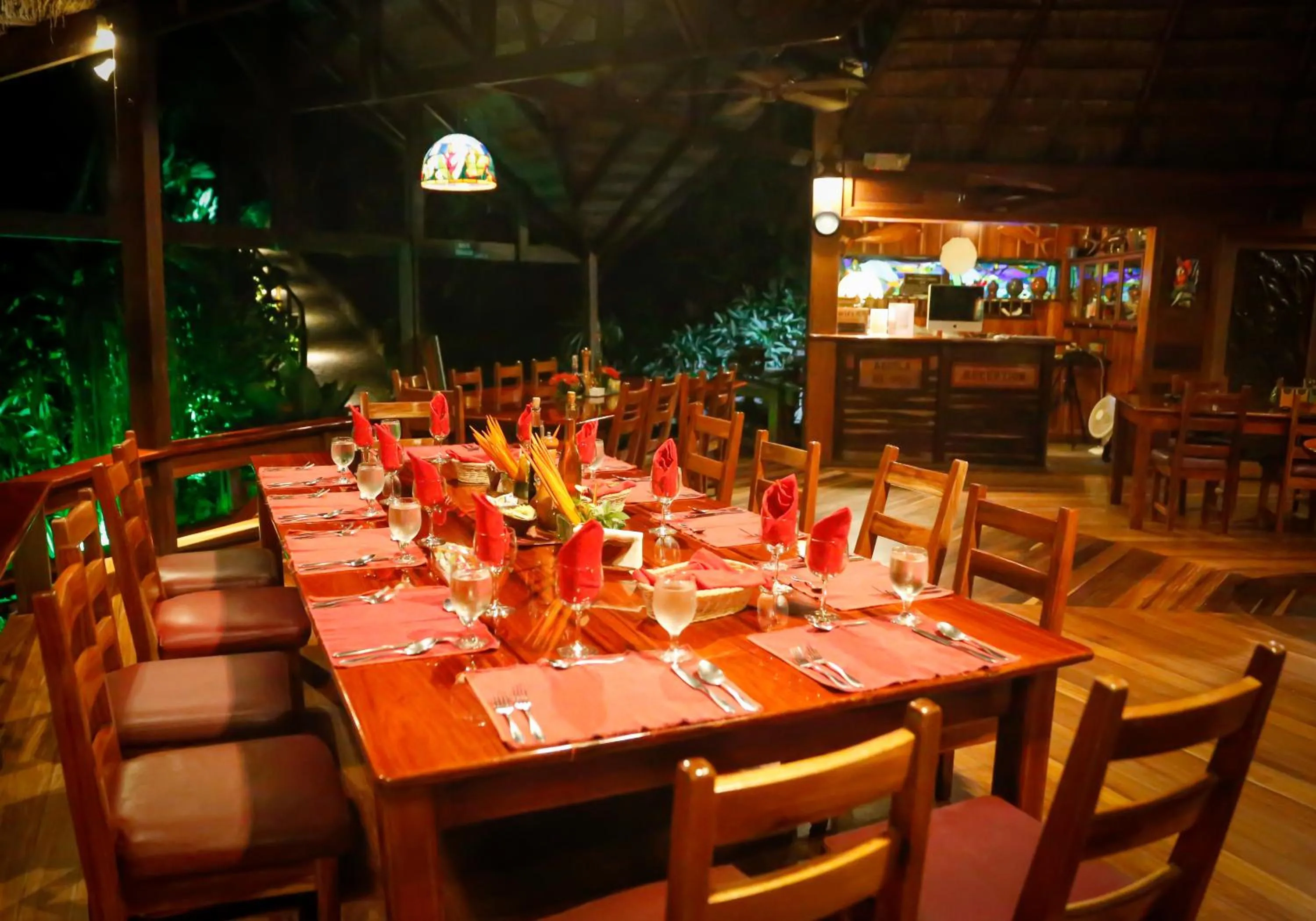 Dining area in Aguila de Osa Rainforest Lodge