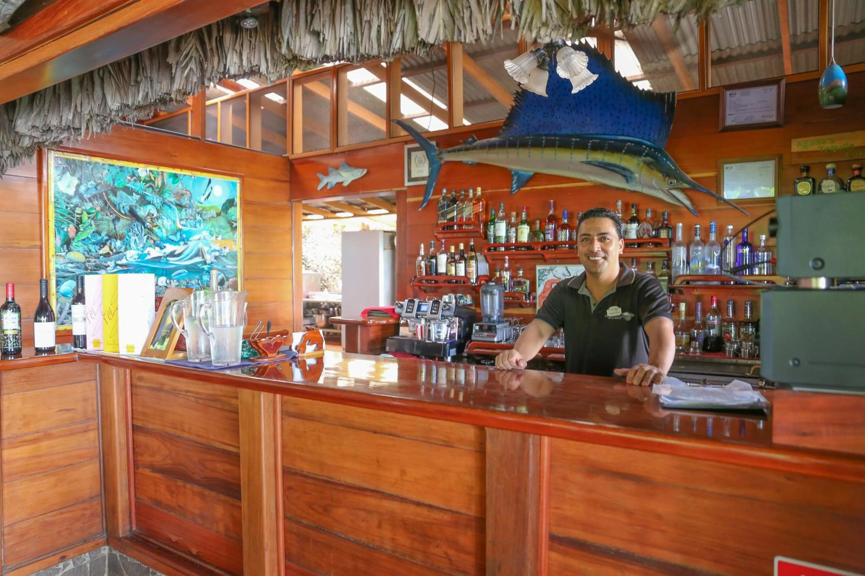 Lounge or bar in Aguila de Osa Rainforest Lodge