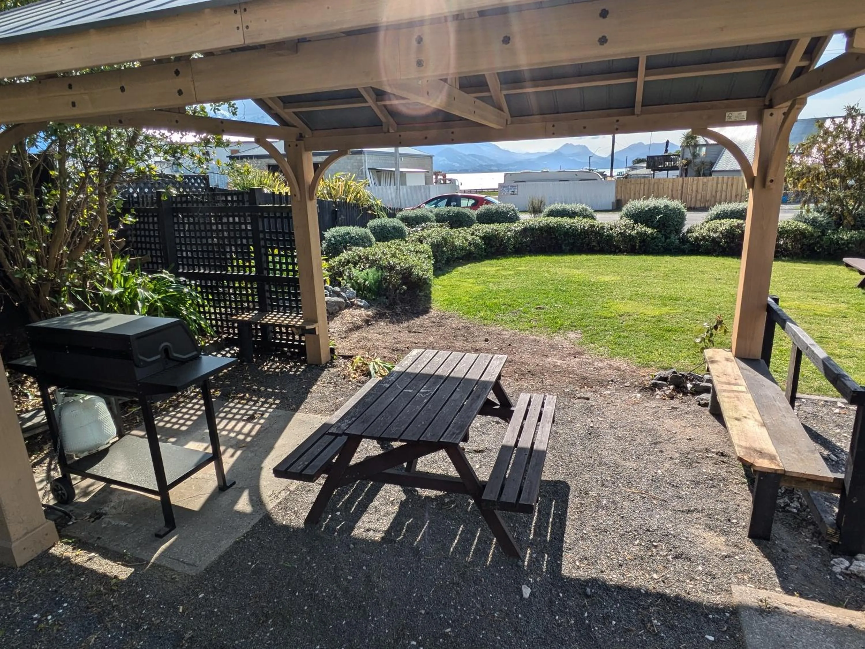 Patio in The Peninsula Kaikoura