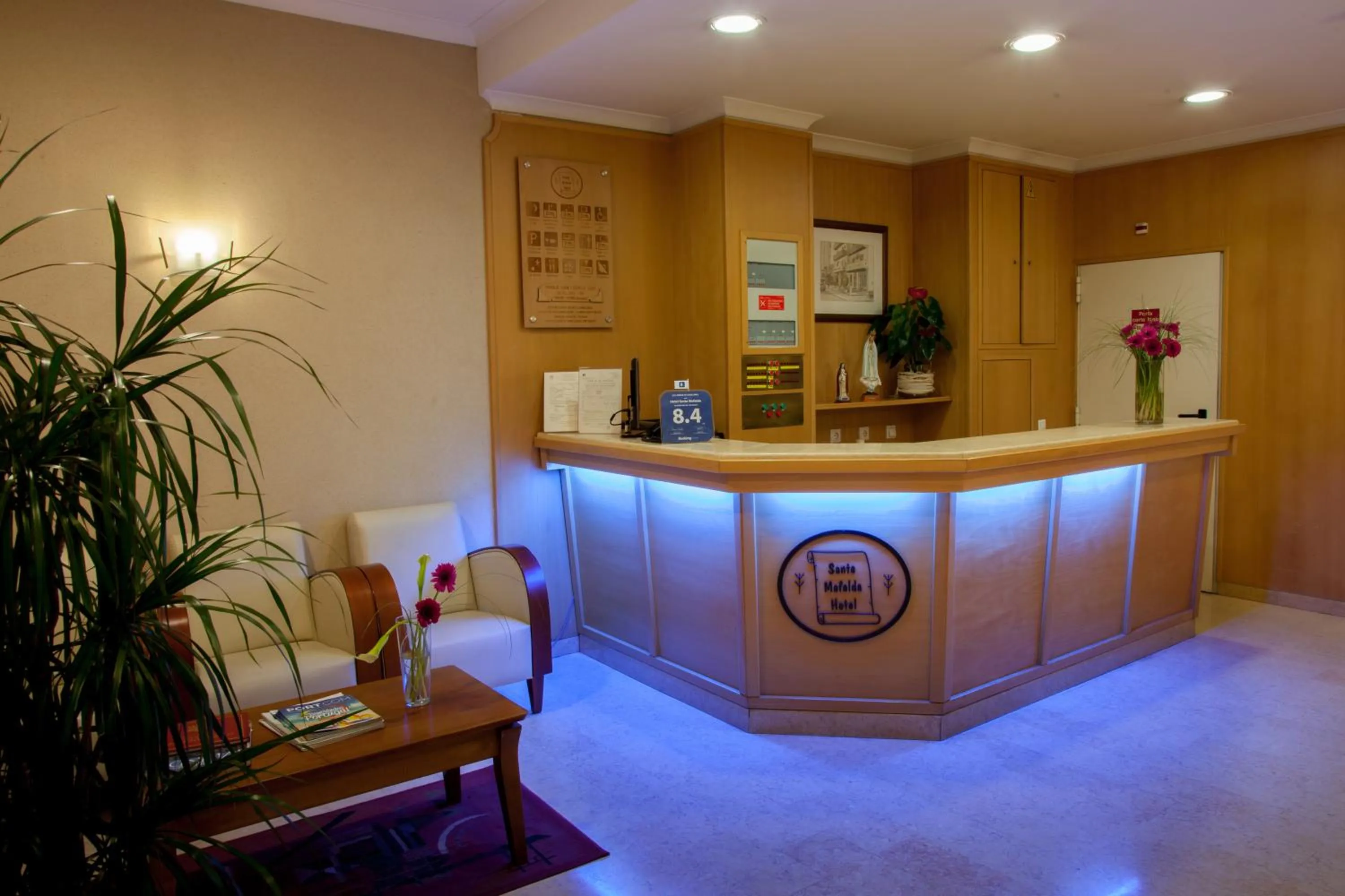 Lobby or reception in Hotel Santa Mafalda