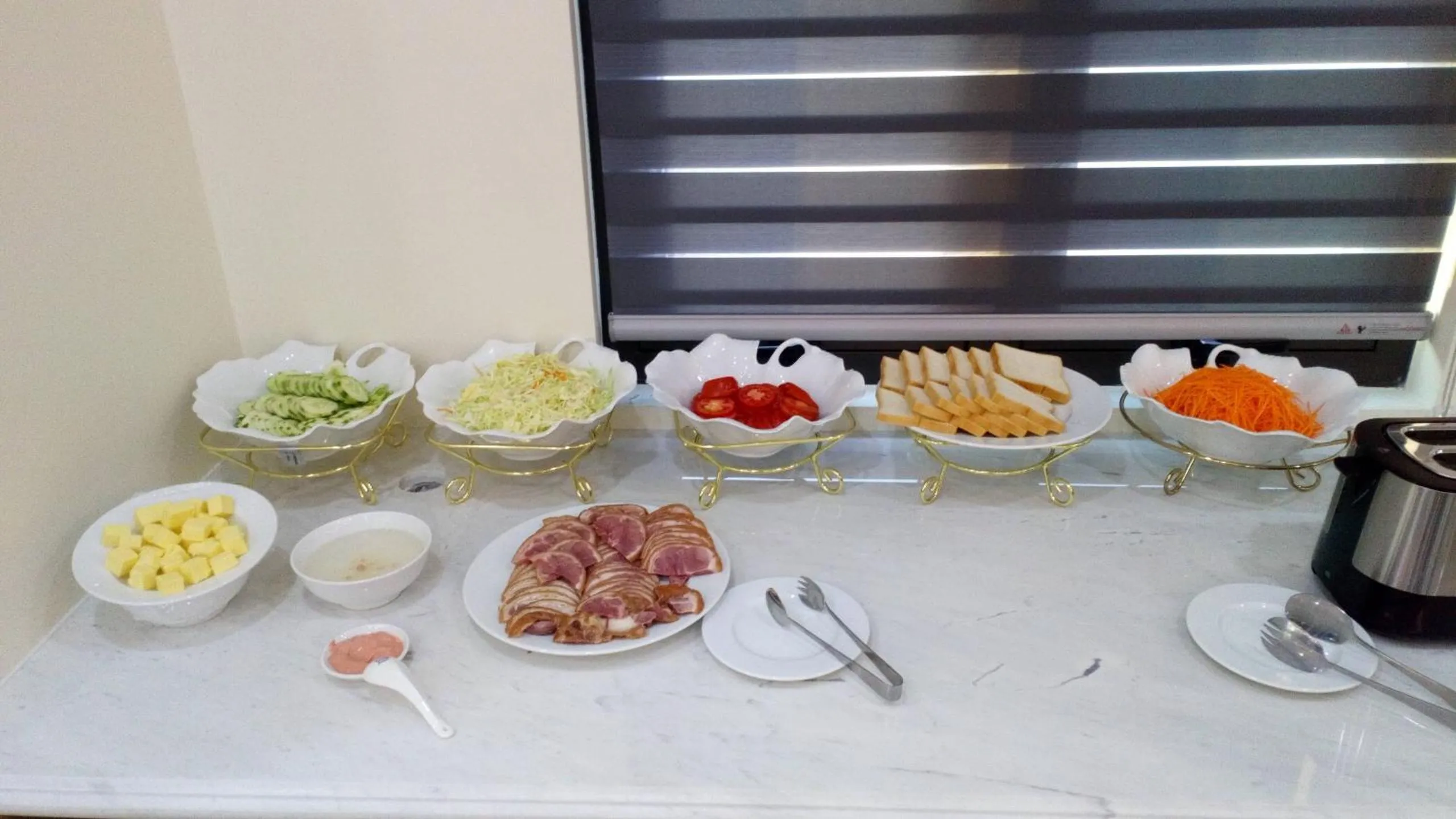 Breakfast in White Crown Hotel