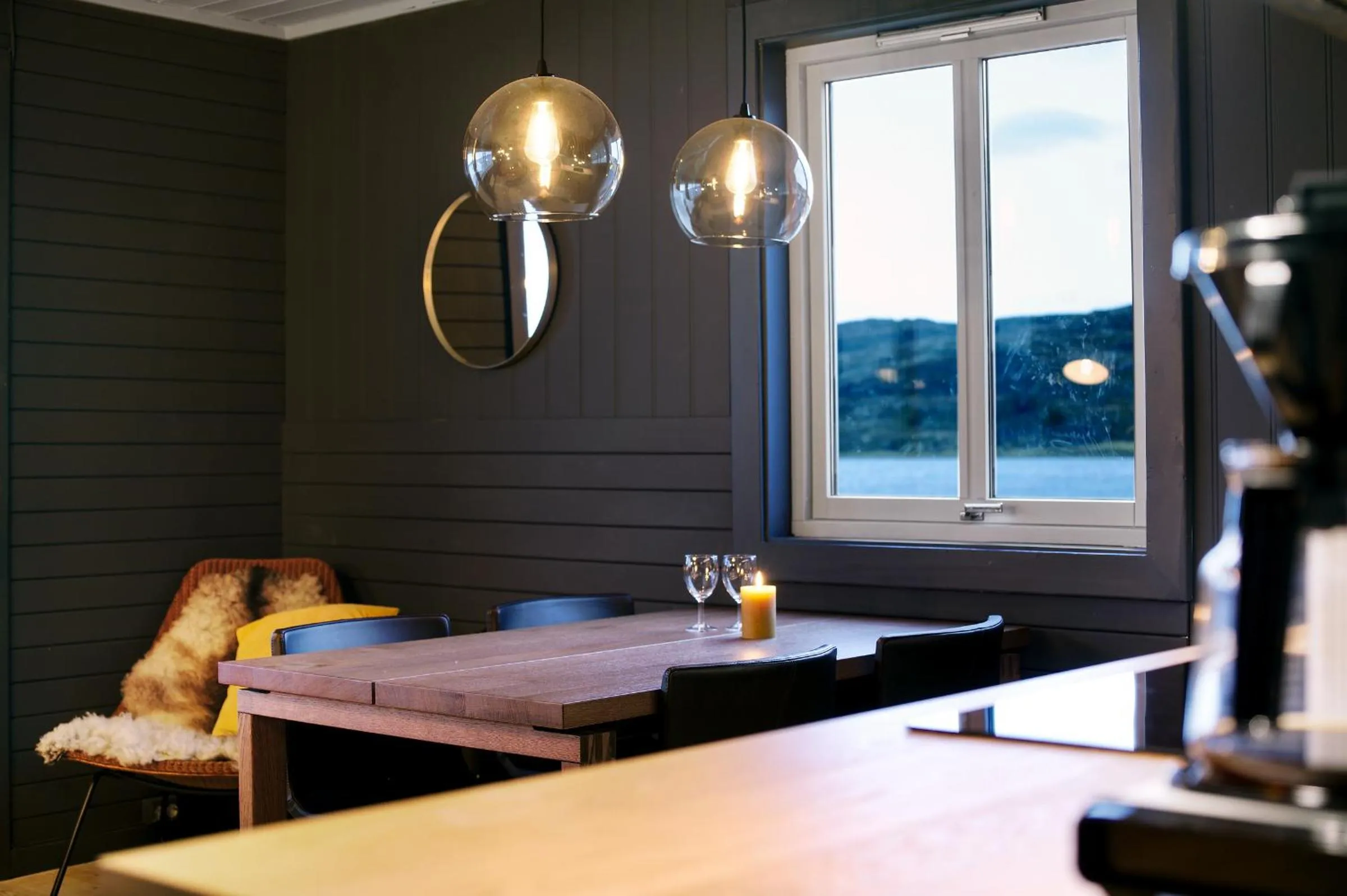 Coffee/tea facilities, Bed in Buvik Sea Lodge Apartments