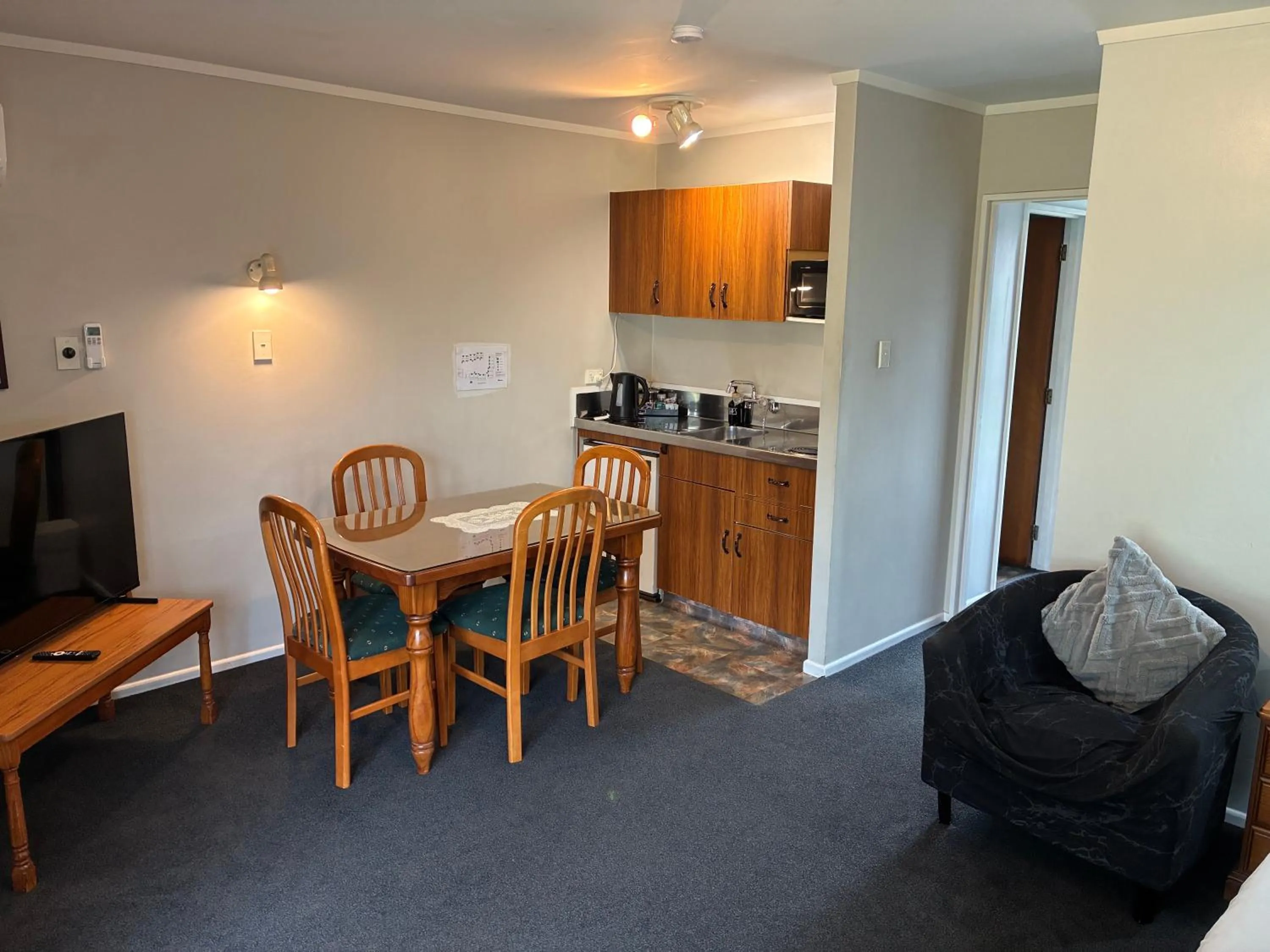Living room in Awatea Park Motel