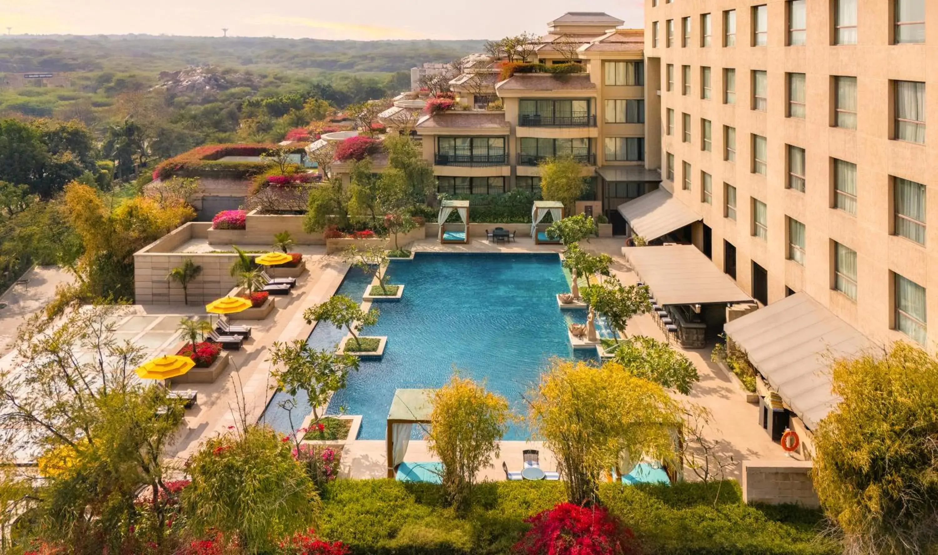 Swimming pool in Taj Surajkund Resort & Spa, Delhi NCR Swimming pool in Taj Surajkund Resort & Spa, Delhi NCR