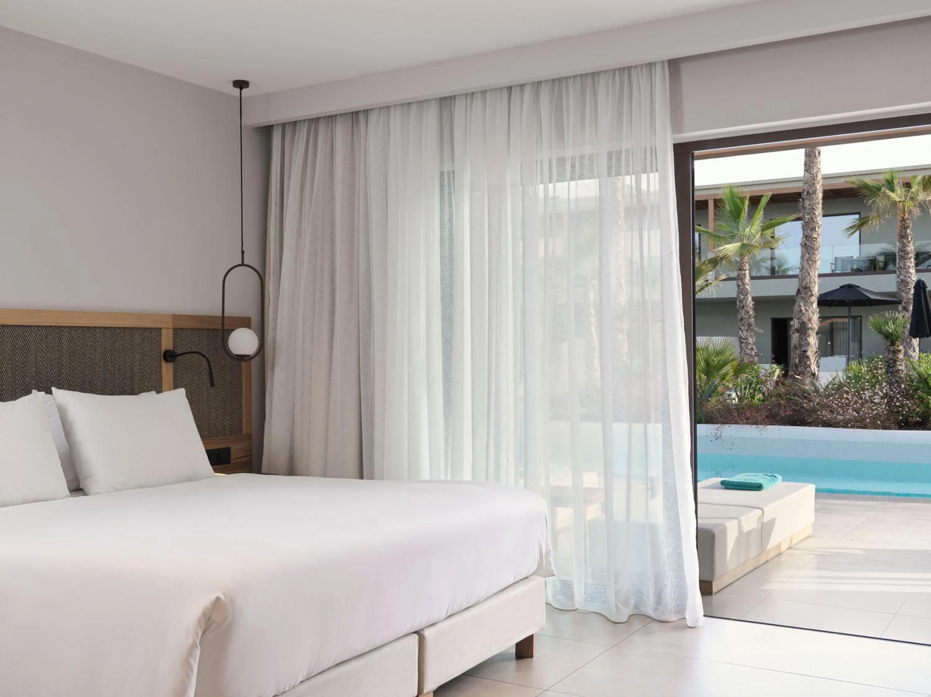 Bed in Stella Palace Aqua Park Resort