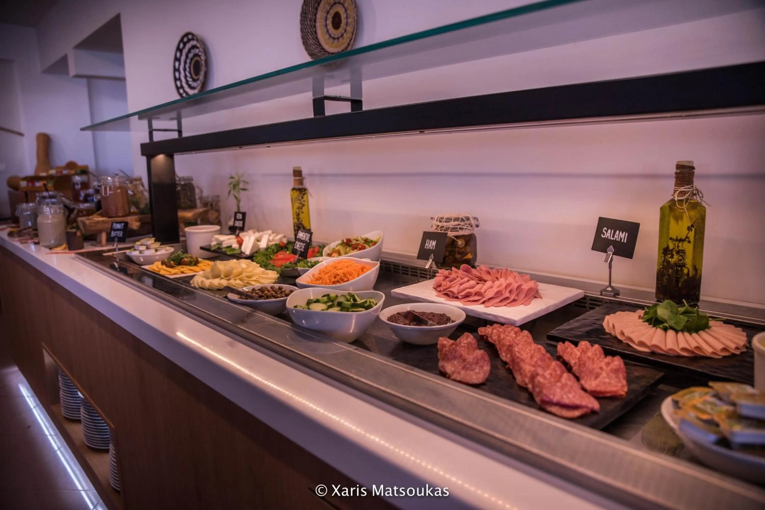 Buffet breakfast in Hotel Hara Ilios Village