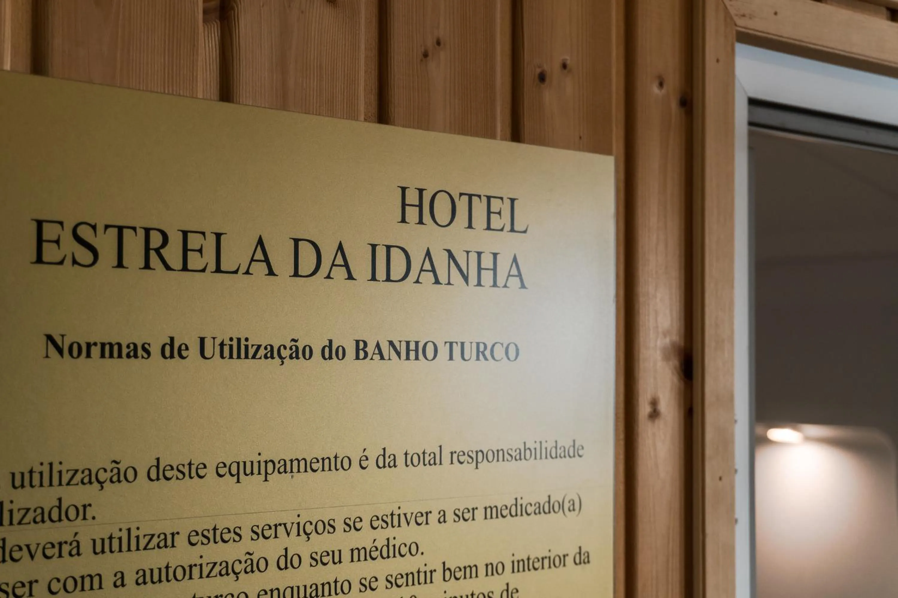 Steam room in Hotel Estrela Da Idanha