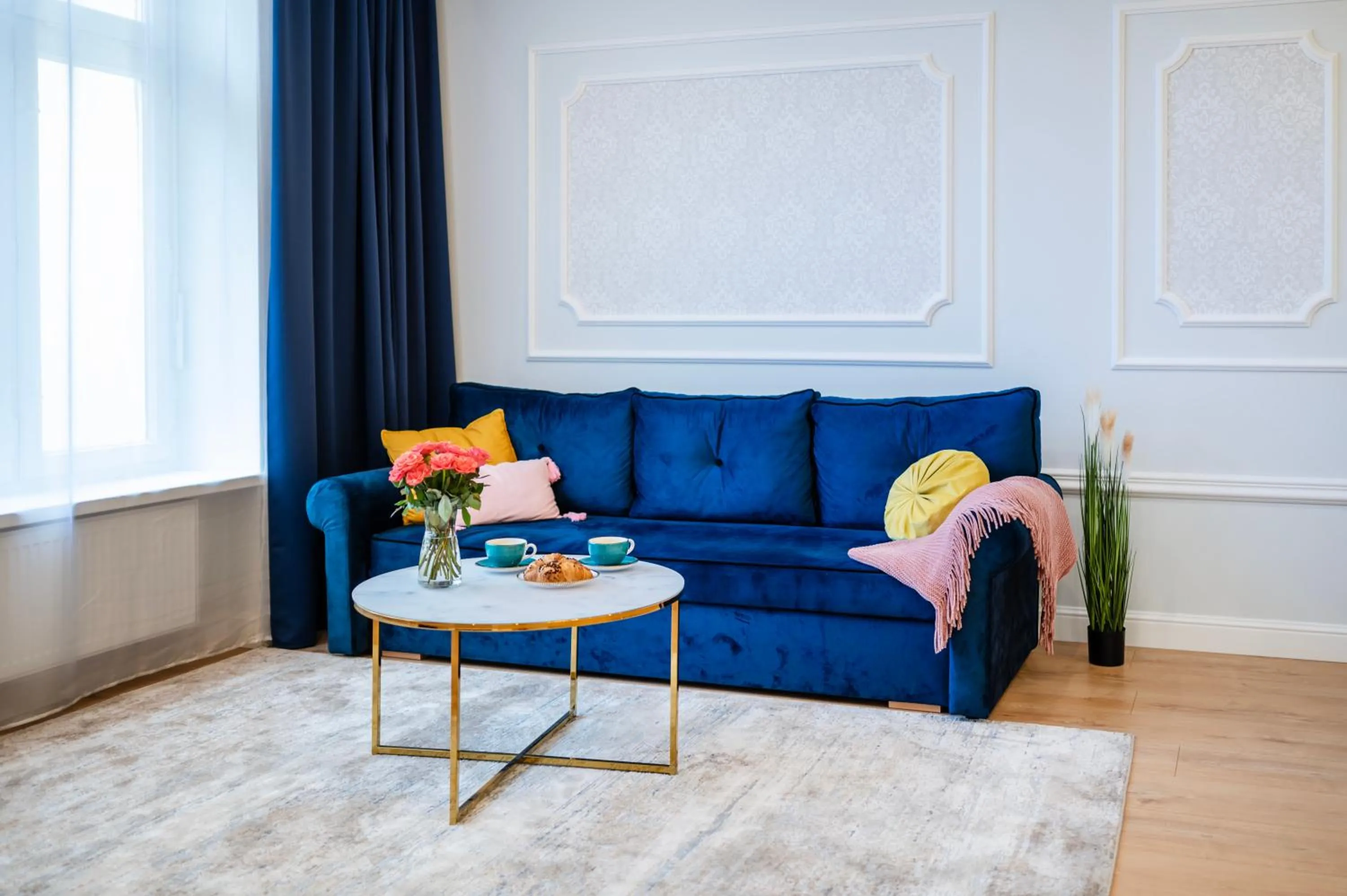 Living room in Main Square Apartments