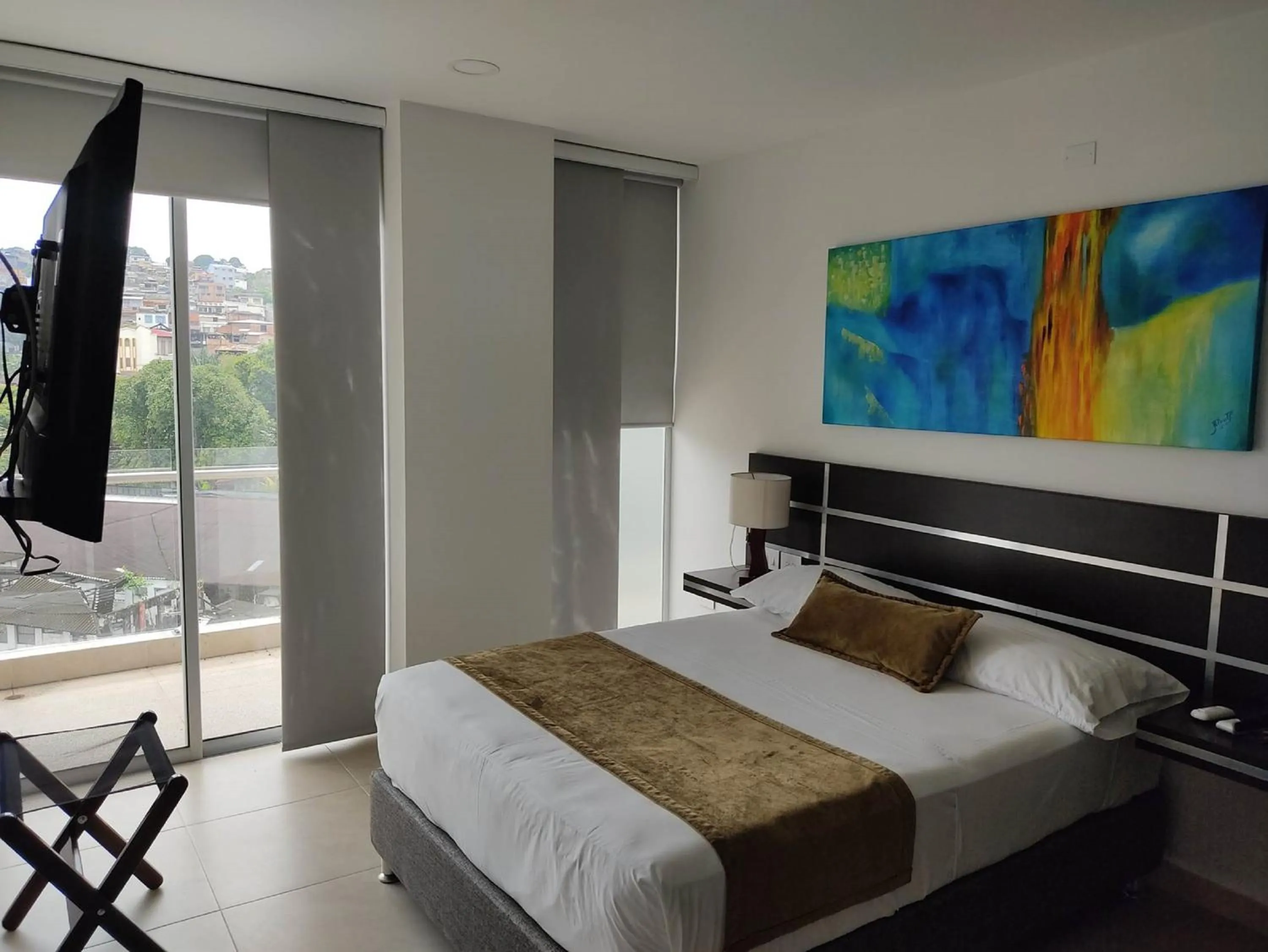 Bed in Hotel Andinos Plaza Florencia