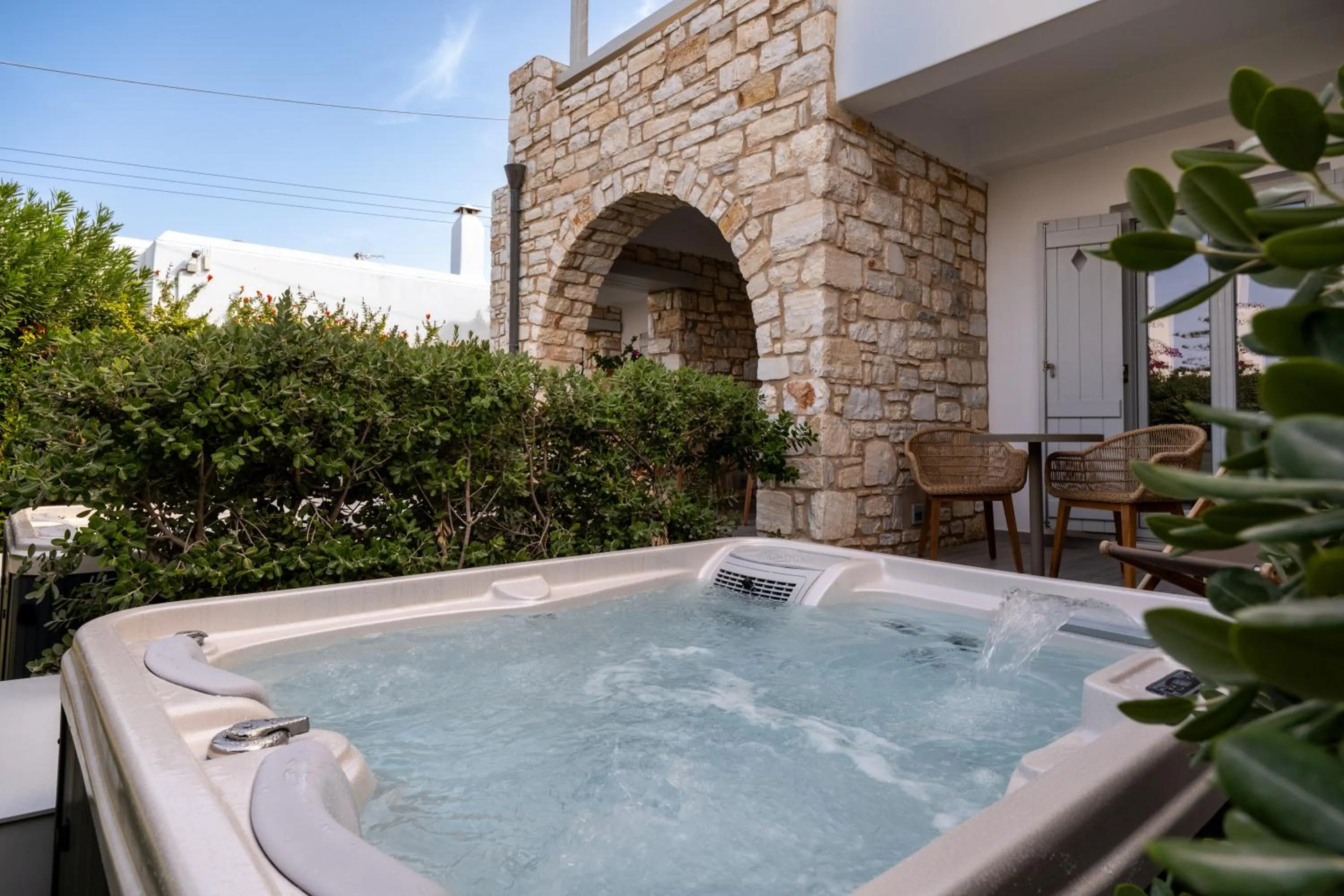 Hot Tub in Anemomylos Residence