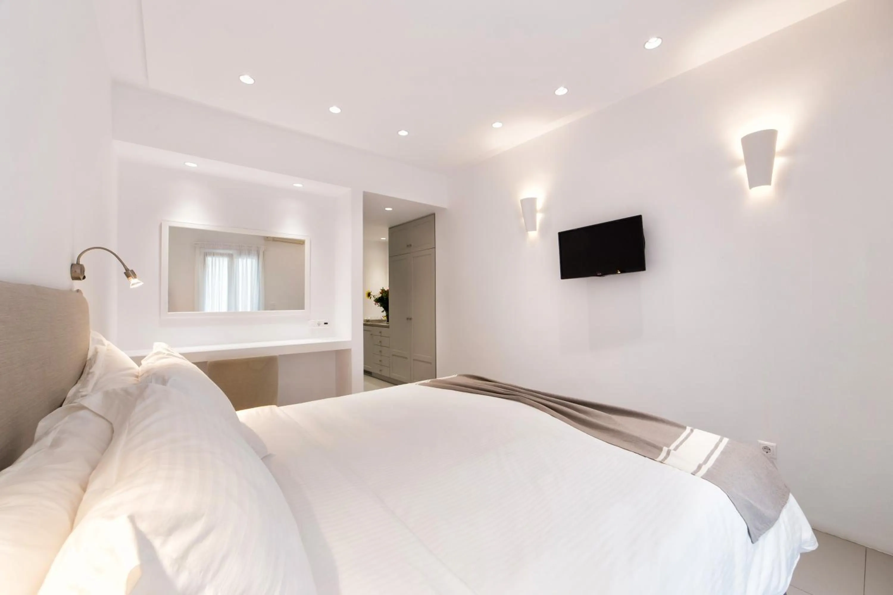 Toilet, Bed in Anemomylos Residence