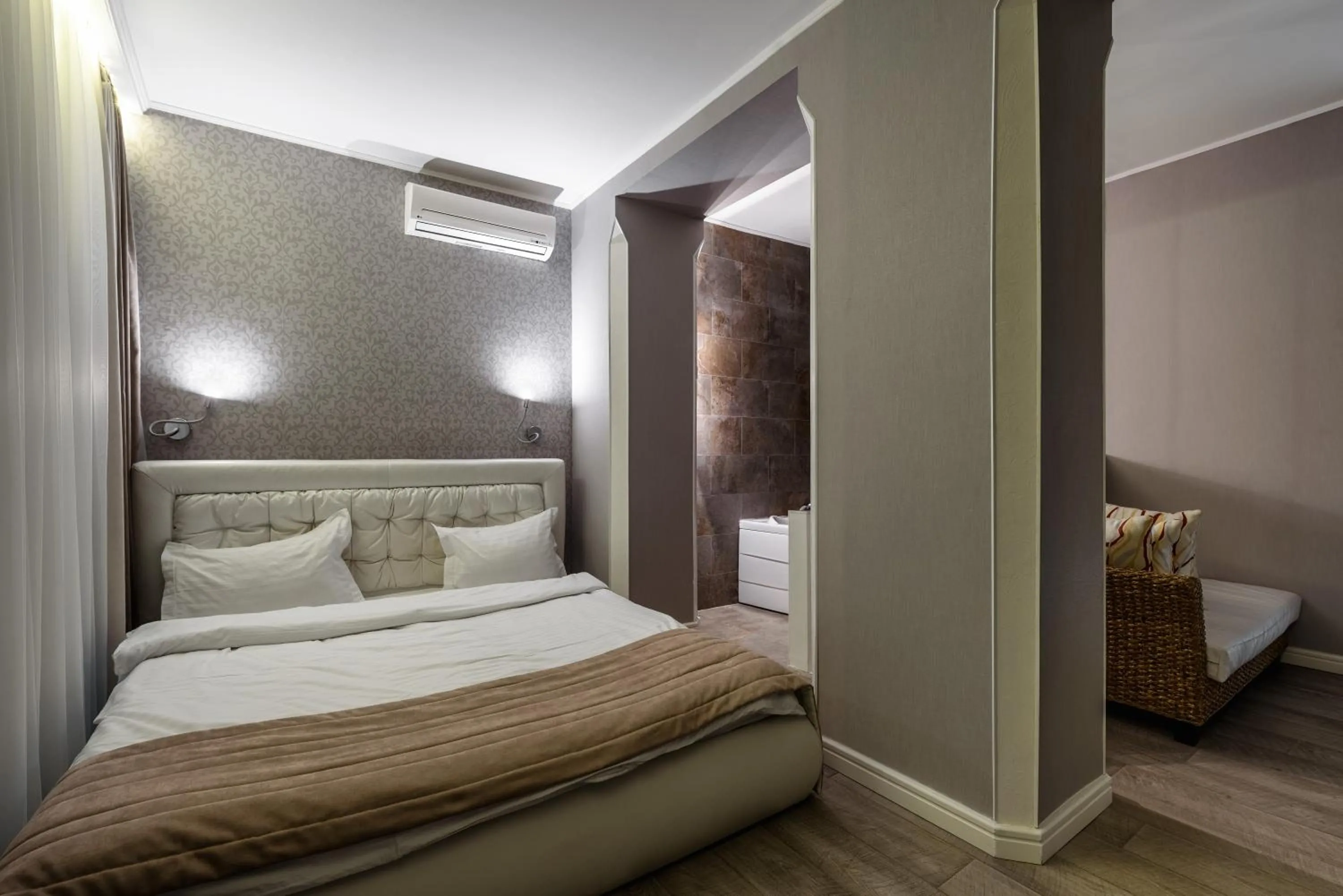 Bed in Pallada Hotel