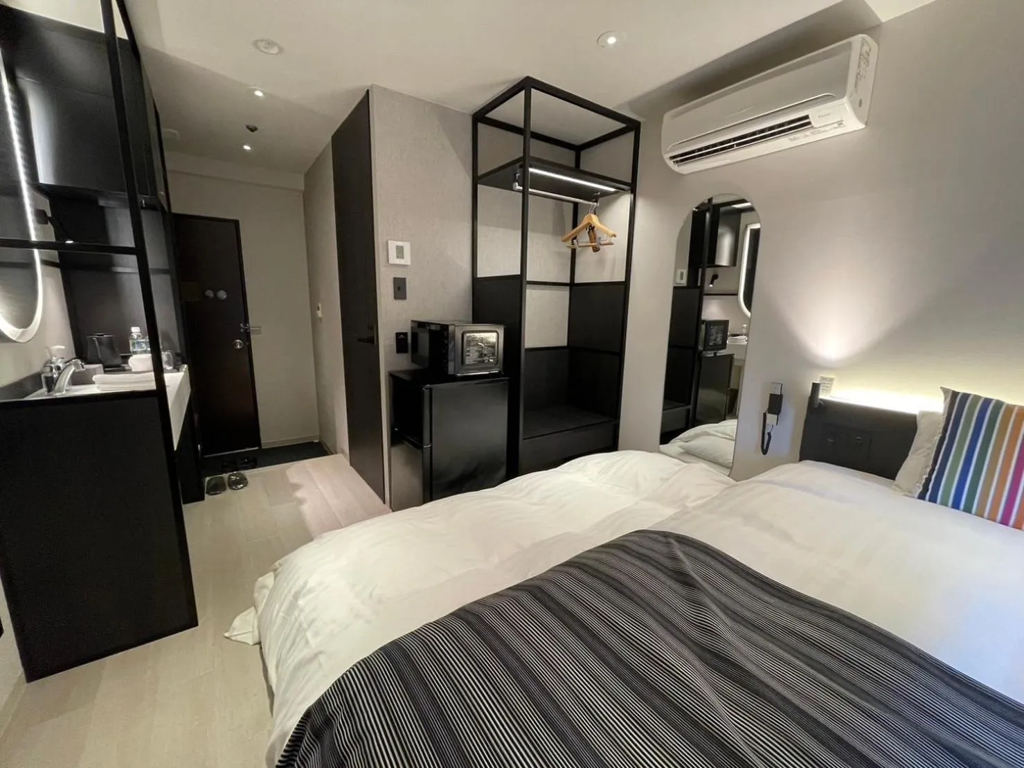 Bed in Hotel Sunroute Kumamoto