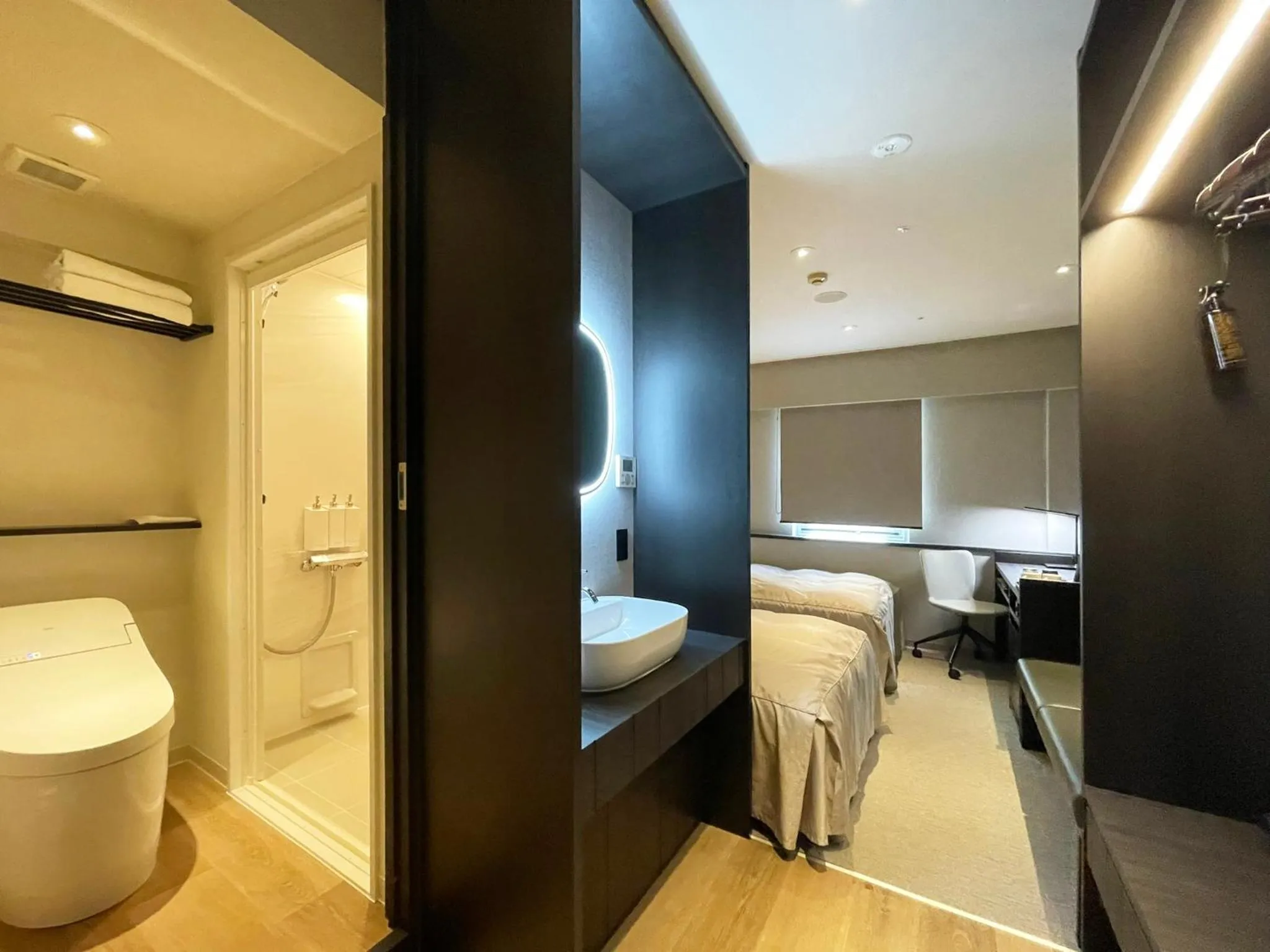 Bed in Hotel Sunroute Kumamoto