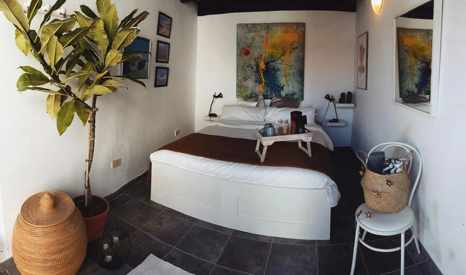 Bed in B&B La Mimosa