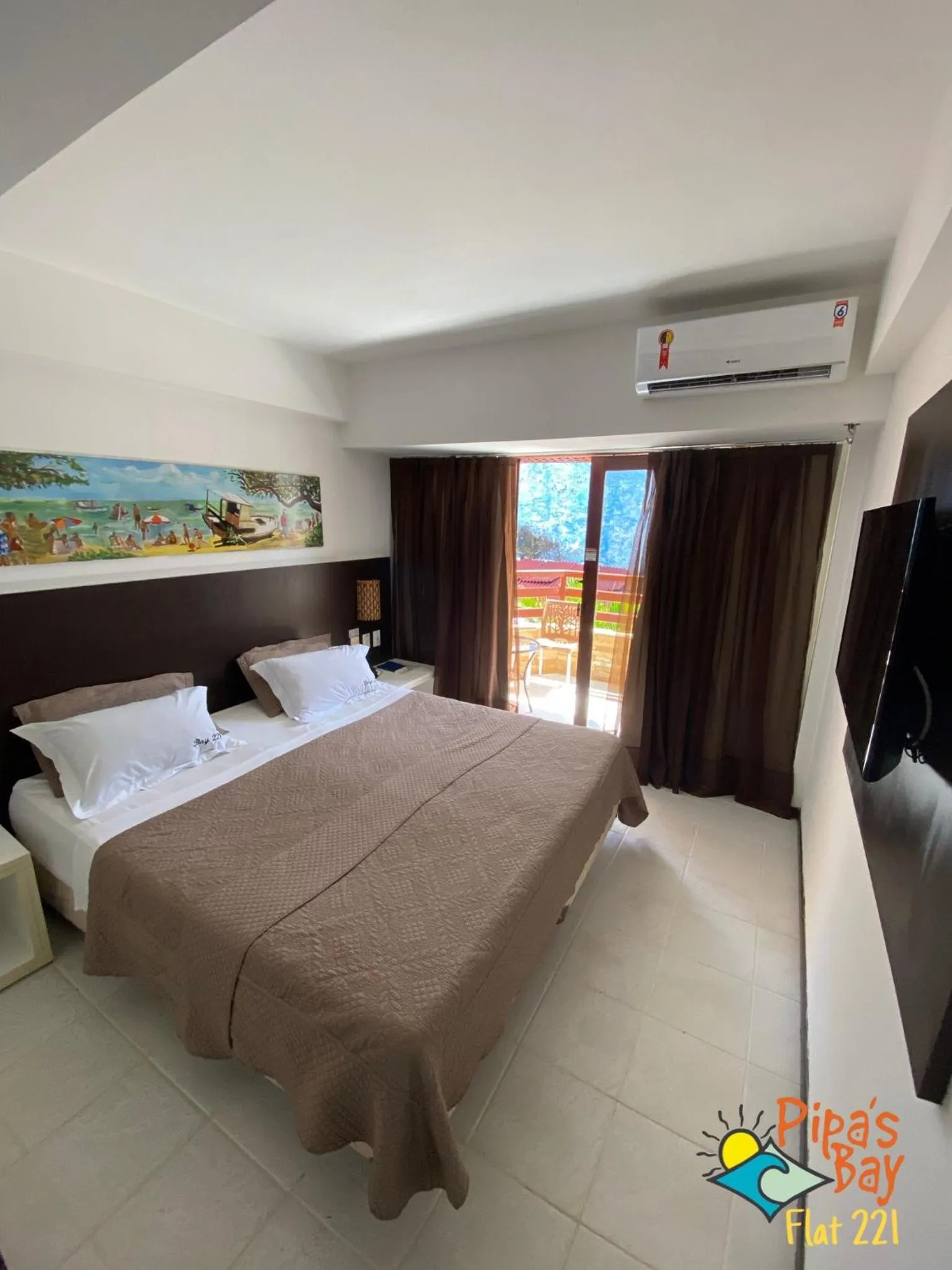 Bed in Flat Pipa's Bay 221