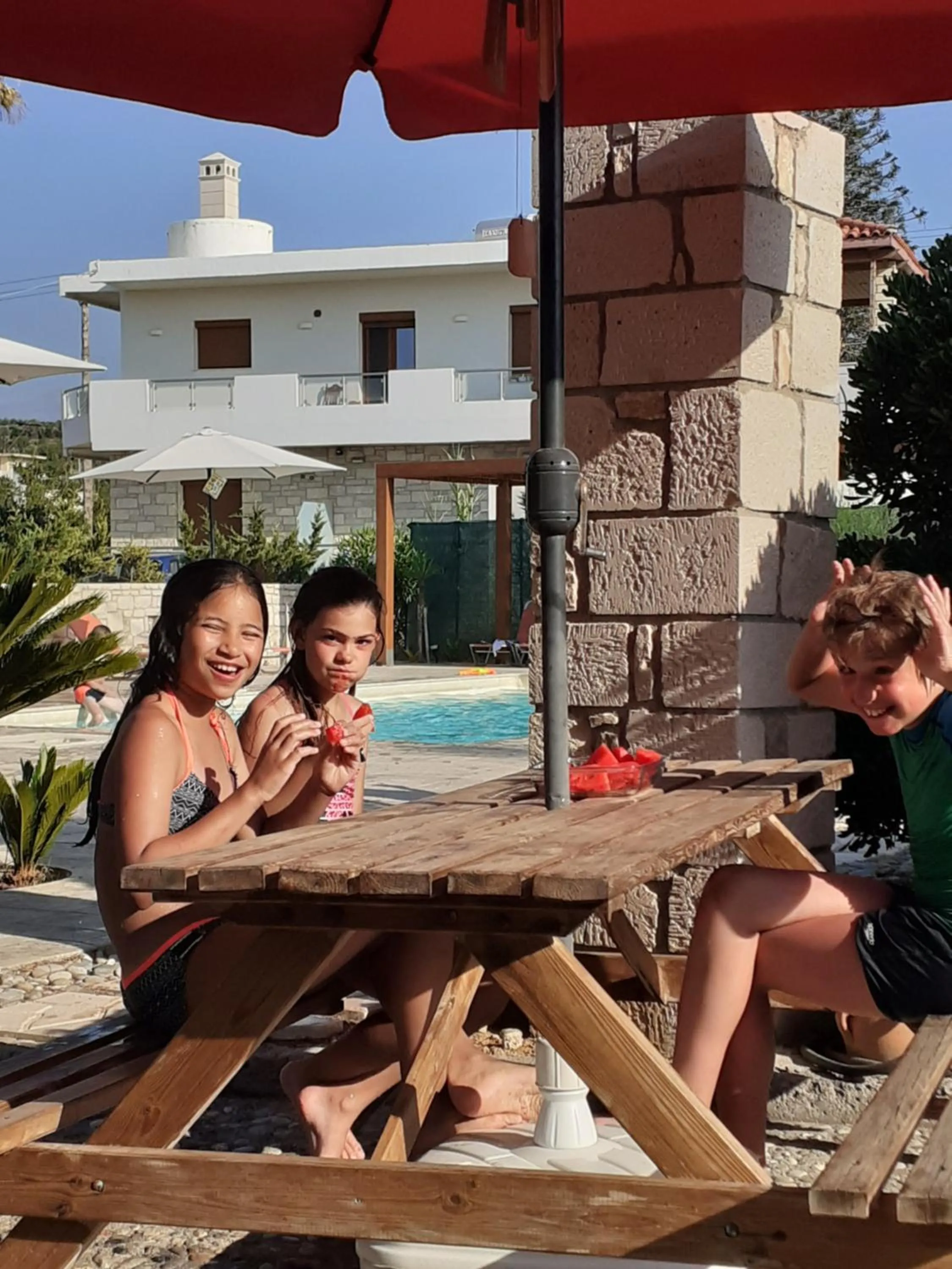 Swimming pool in Almyra Apartments & Suites