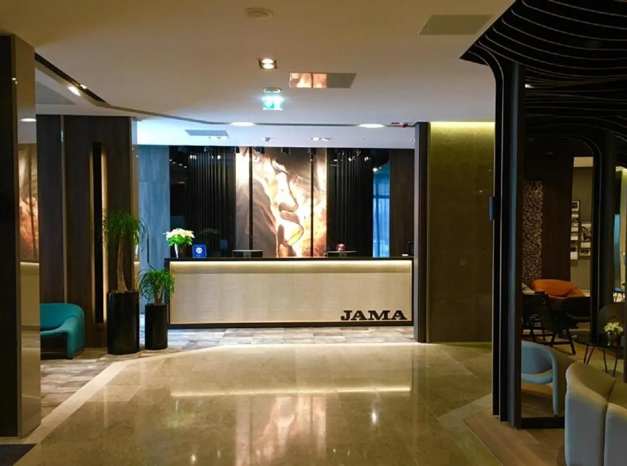 Lobby or reception in Postojna Cave Hotel Jama