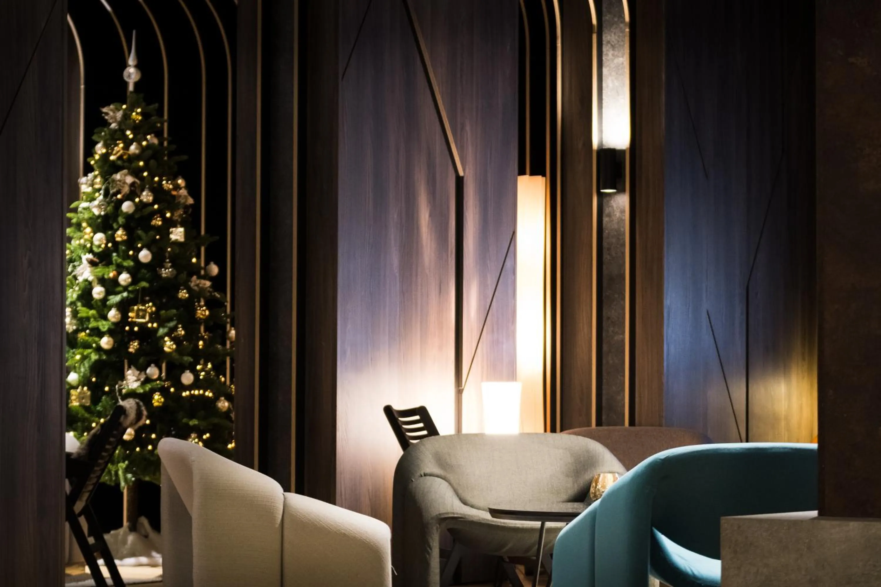 Seating area in Postojna Cave Hotel Jama