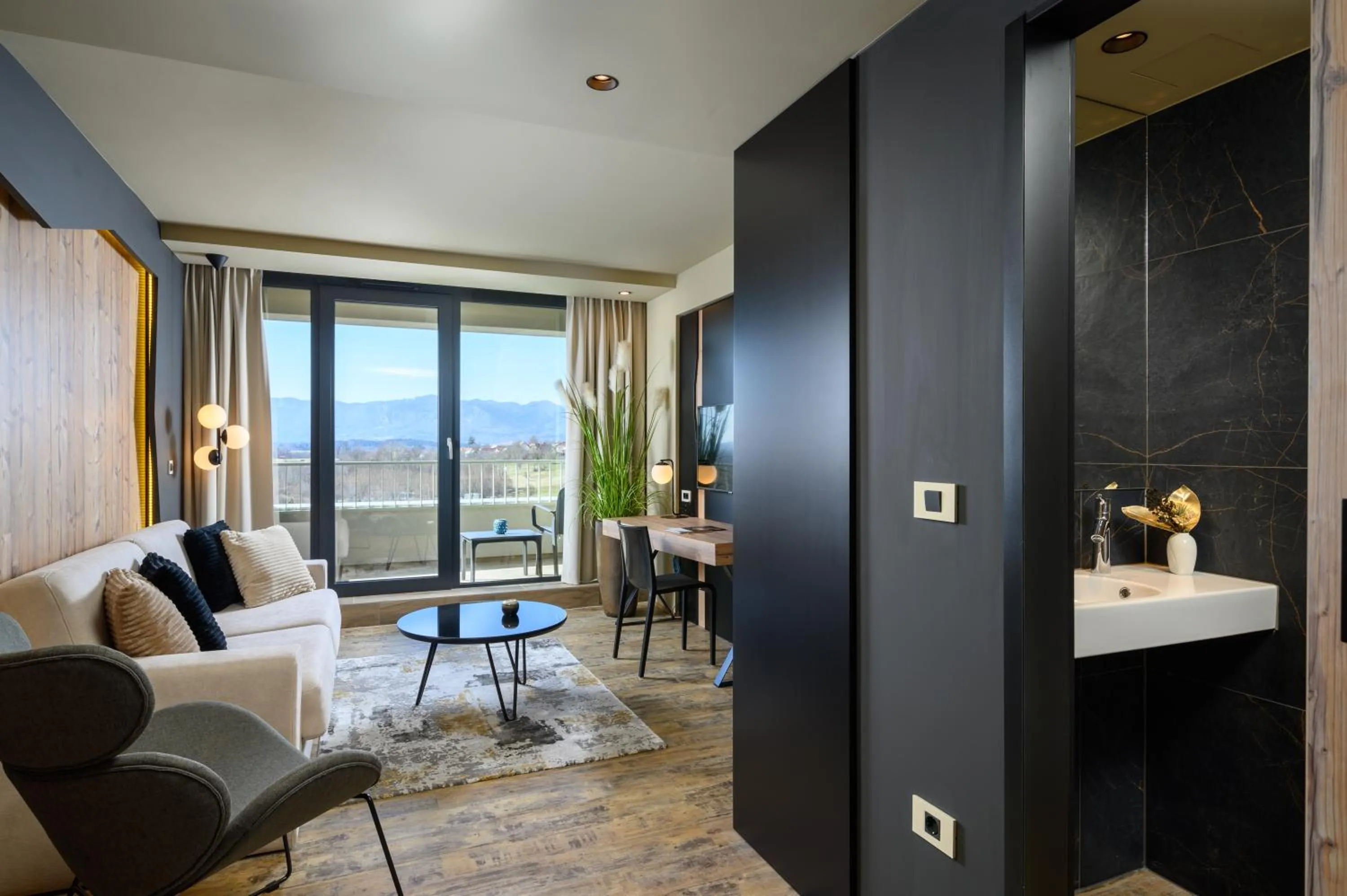 Living room in Postojna Cave Hotel Jama