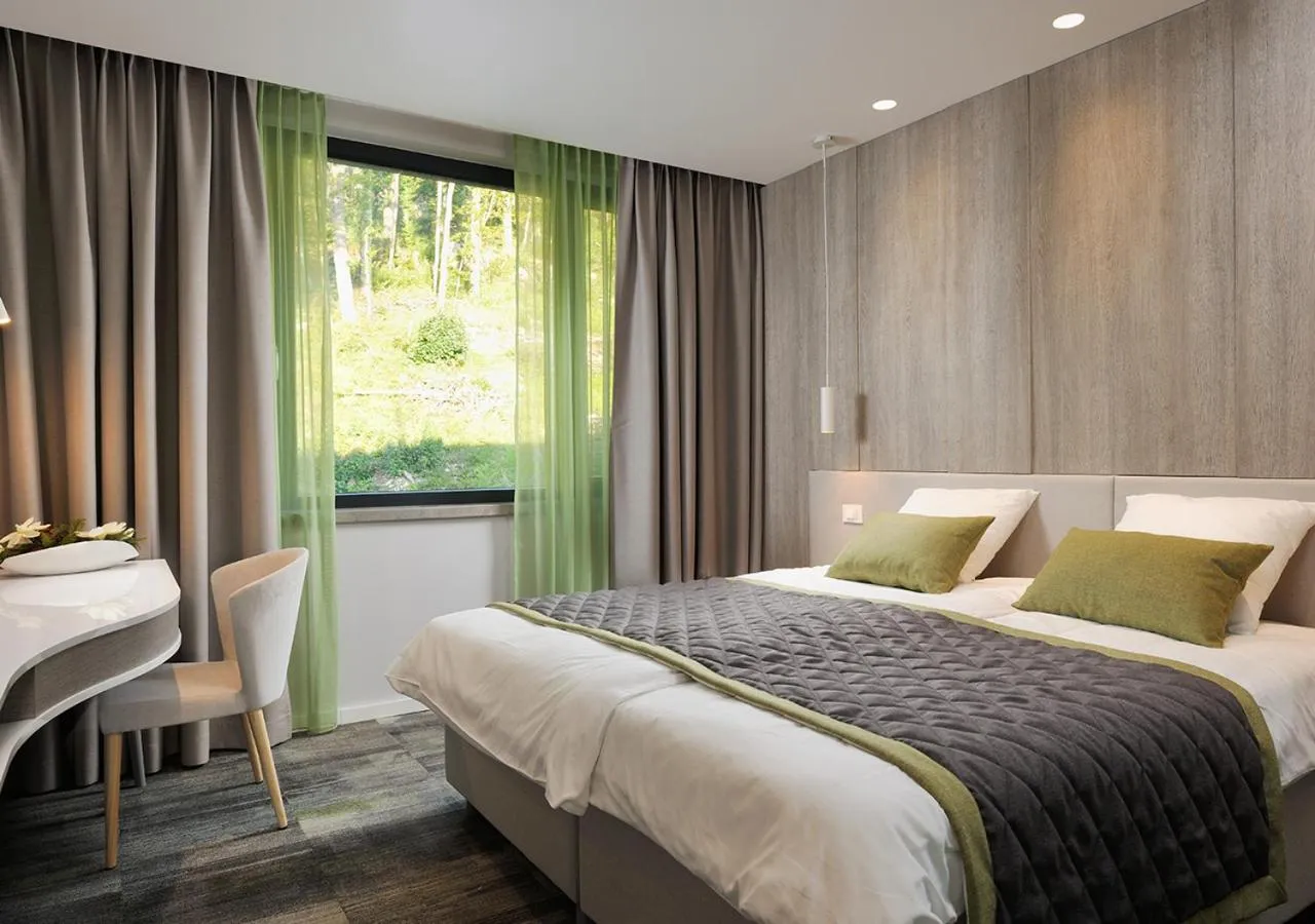 Bed in Postojna Cave Hotel Jama