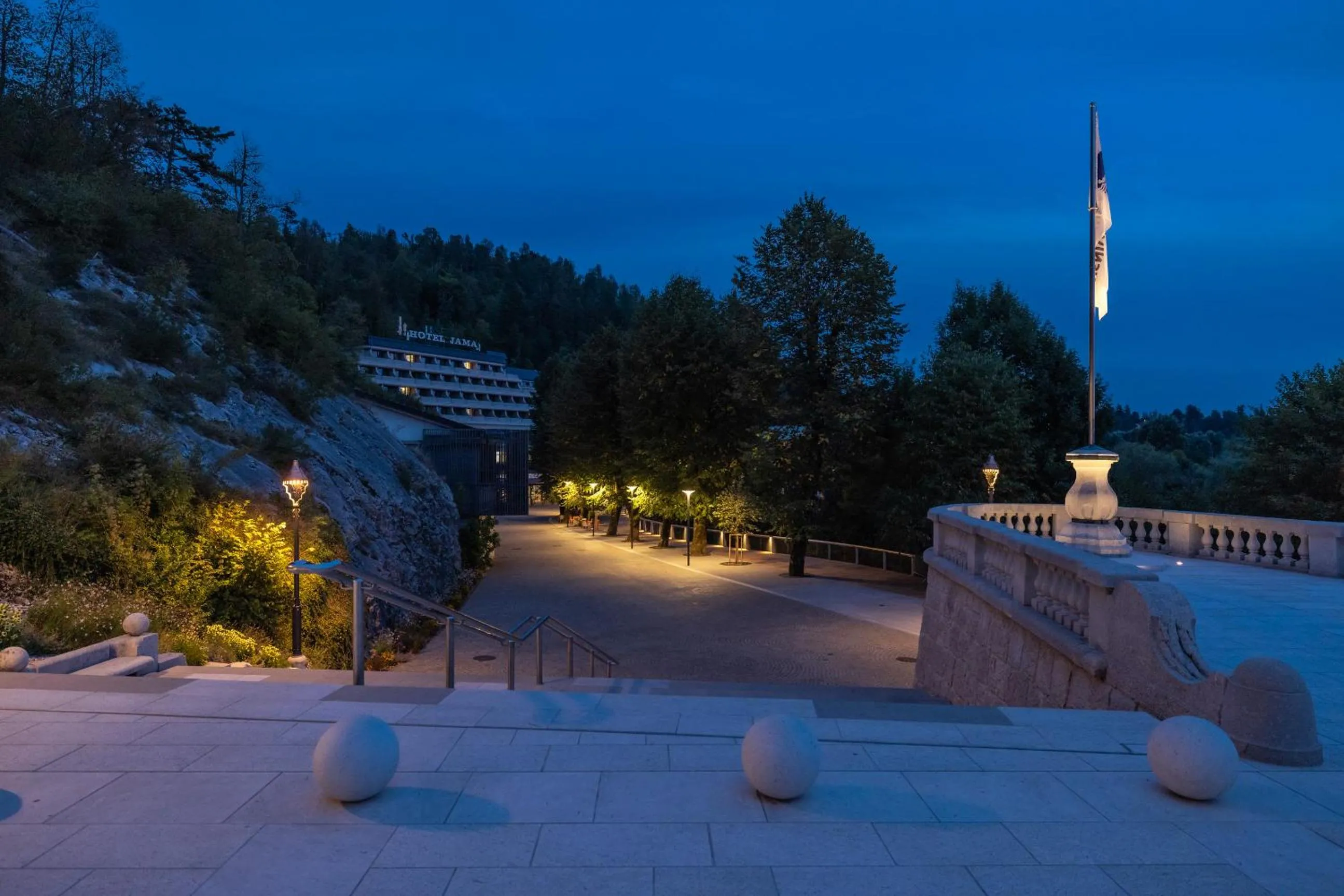 Property building in Postojna Cave Hotel Jama