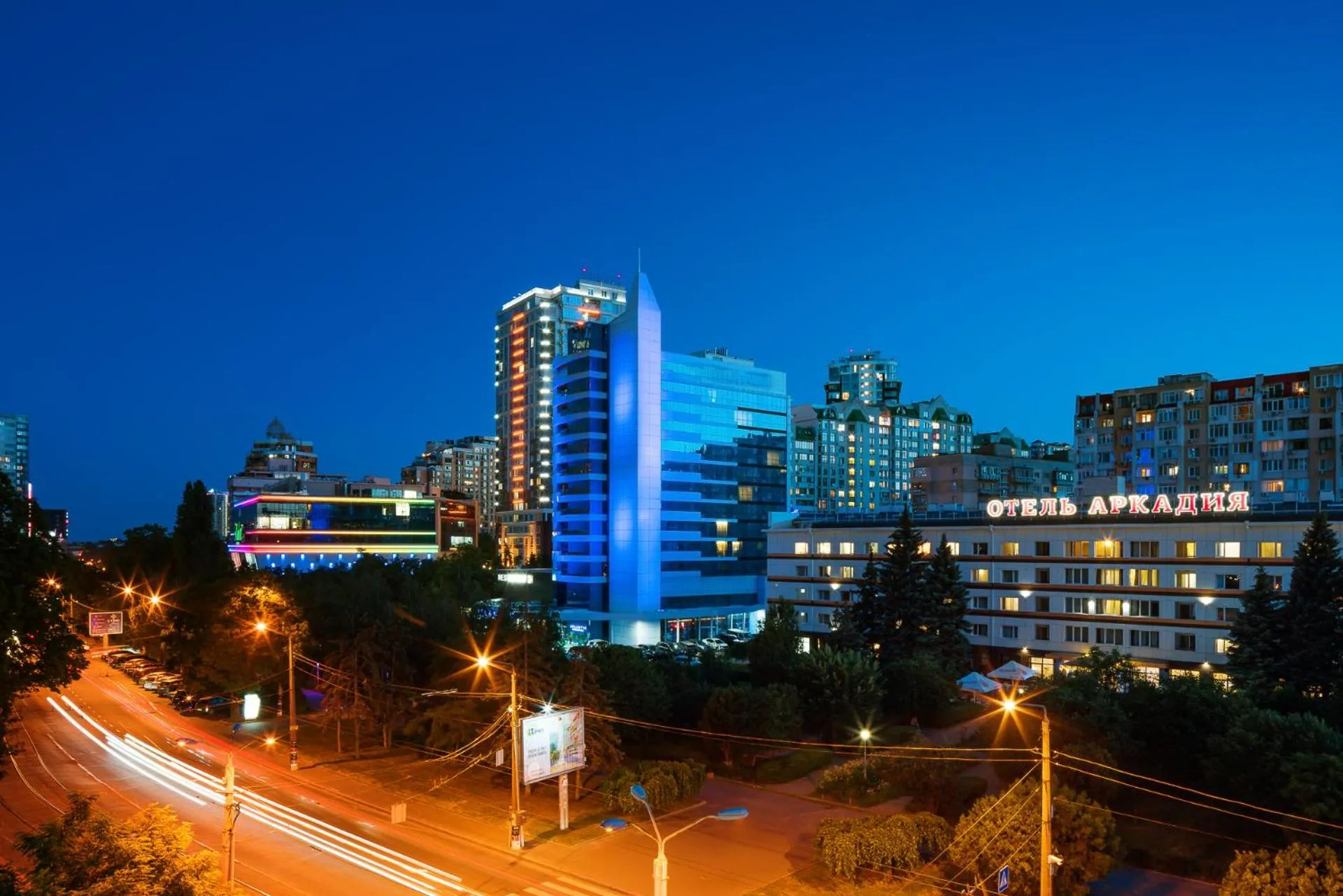 Facade/entrance in Arcadia Hotel